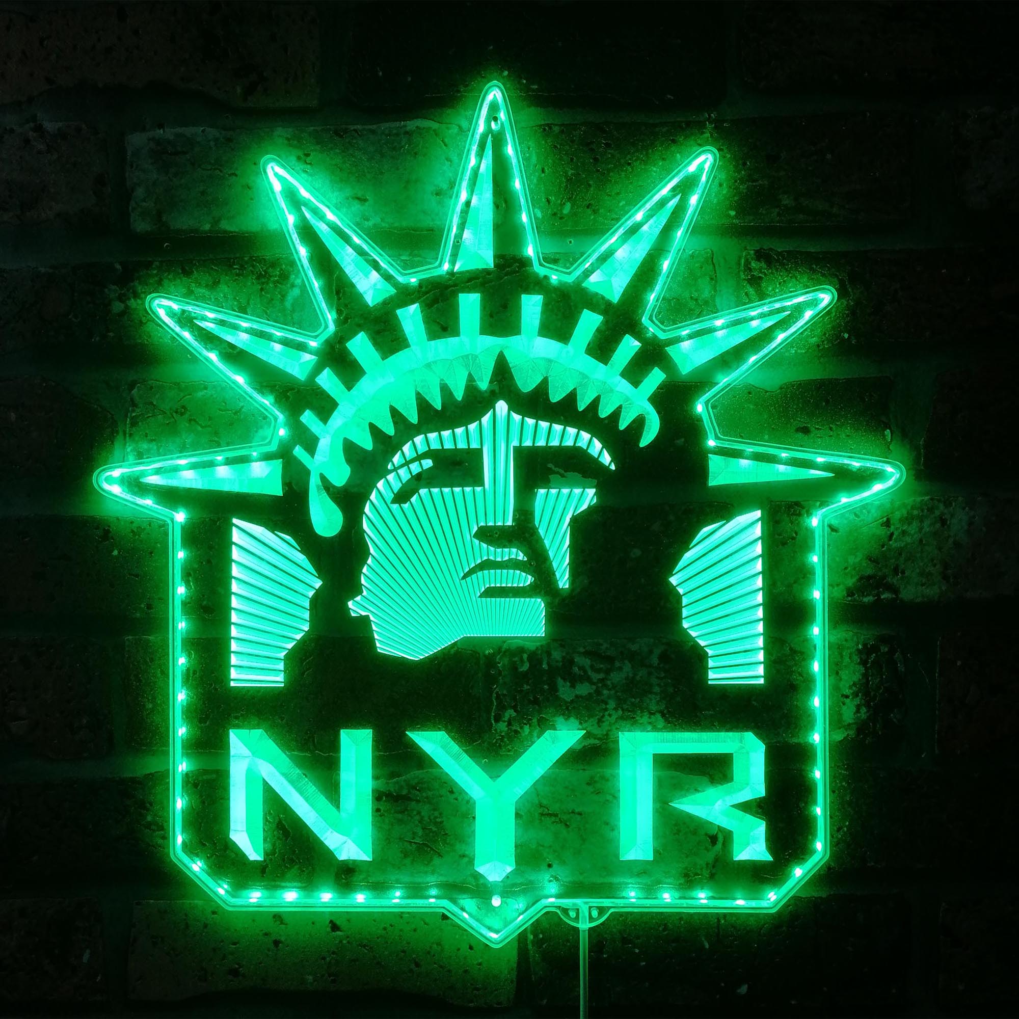 New York Rangers Dynamic RGB Edge Lit LED Sign