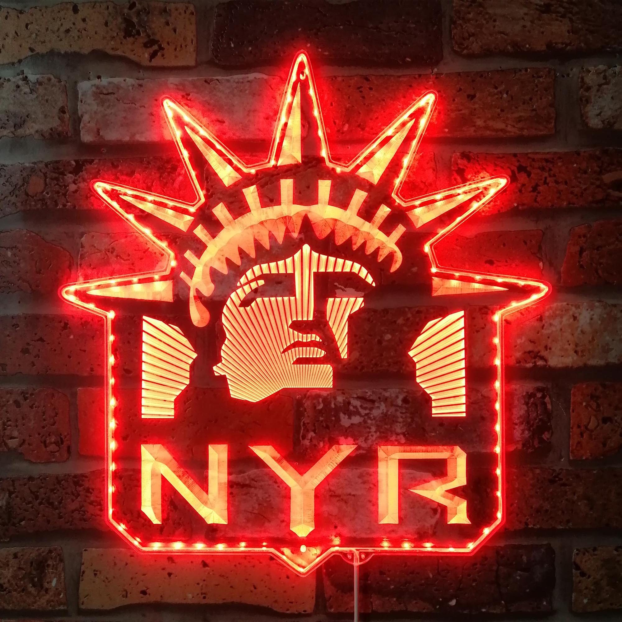 New York Rangers Dynamic RGB Edge Lit LED Sign