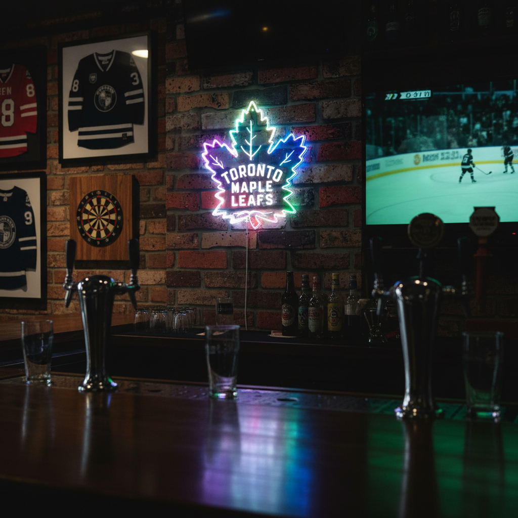 Toronto Maple Leafs Neon RGB Edge Lit LED Sign