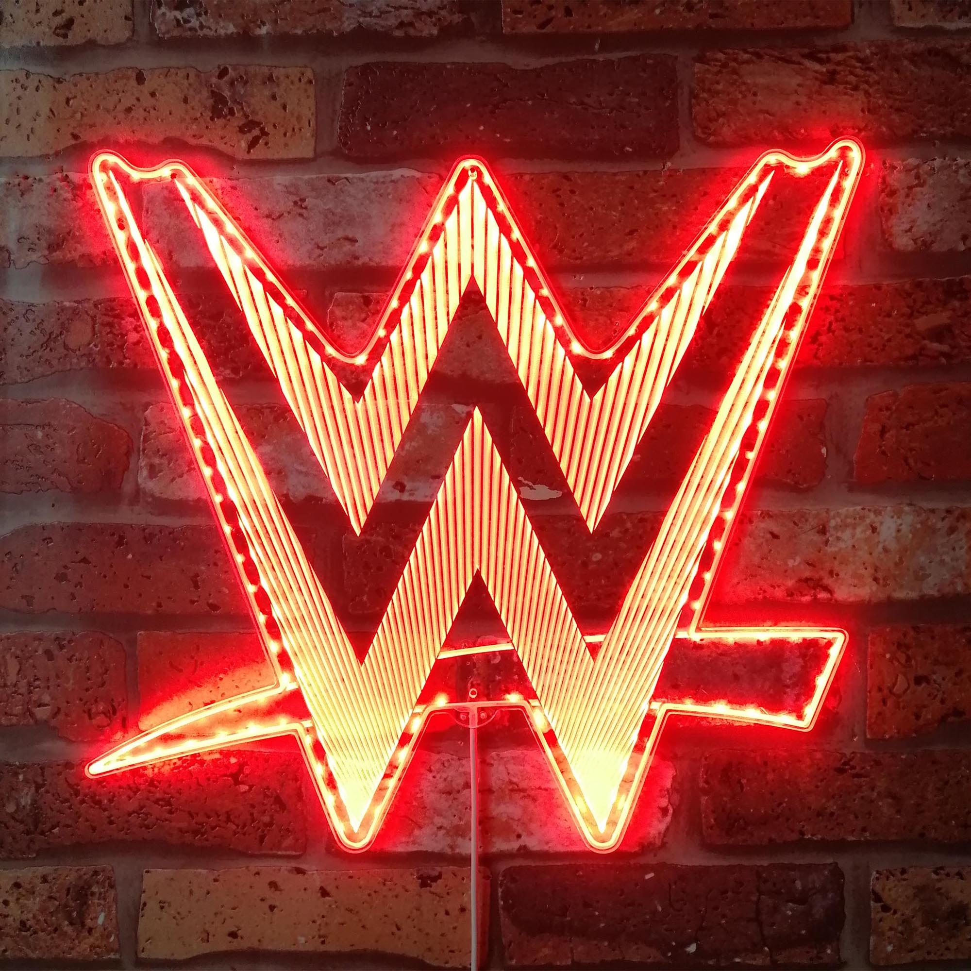 WWE Dynamic RGB Edge Lit LED Sign