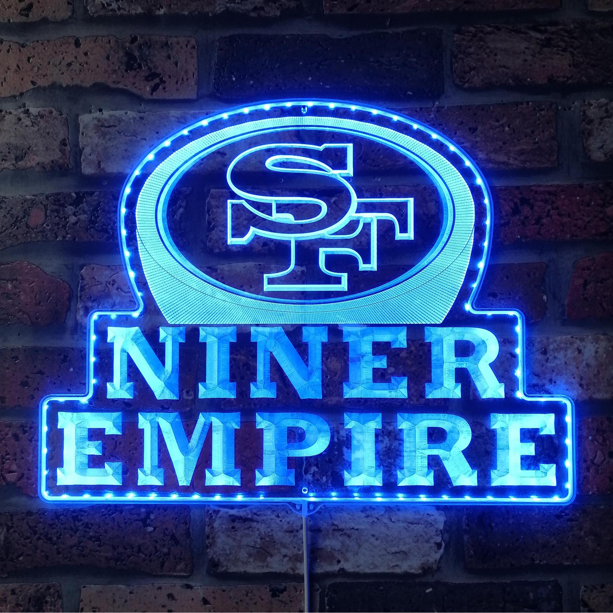 Niner Empire Dynamic RGB Edge Lit LED Sign