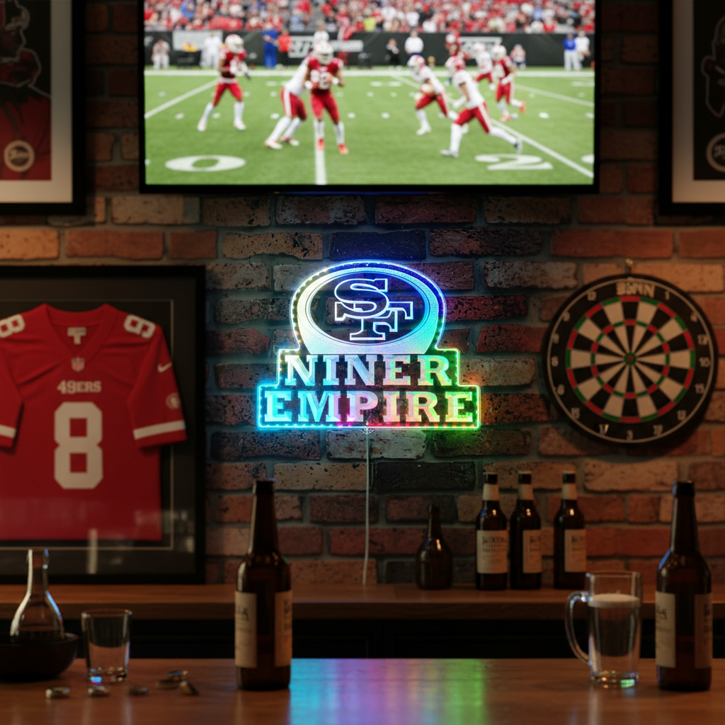 San Francisco 49ers Niner Empire Neon RGB Edge Lit LED Sign