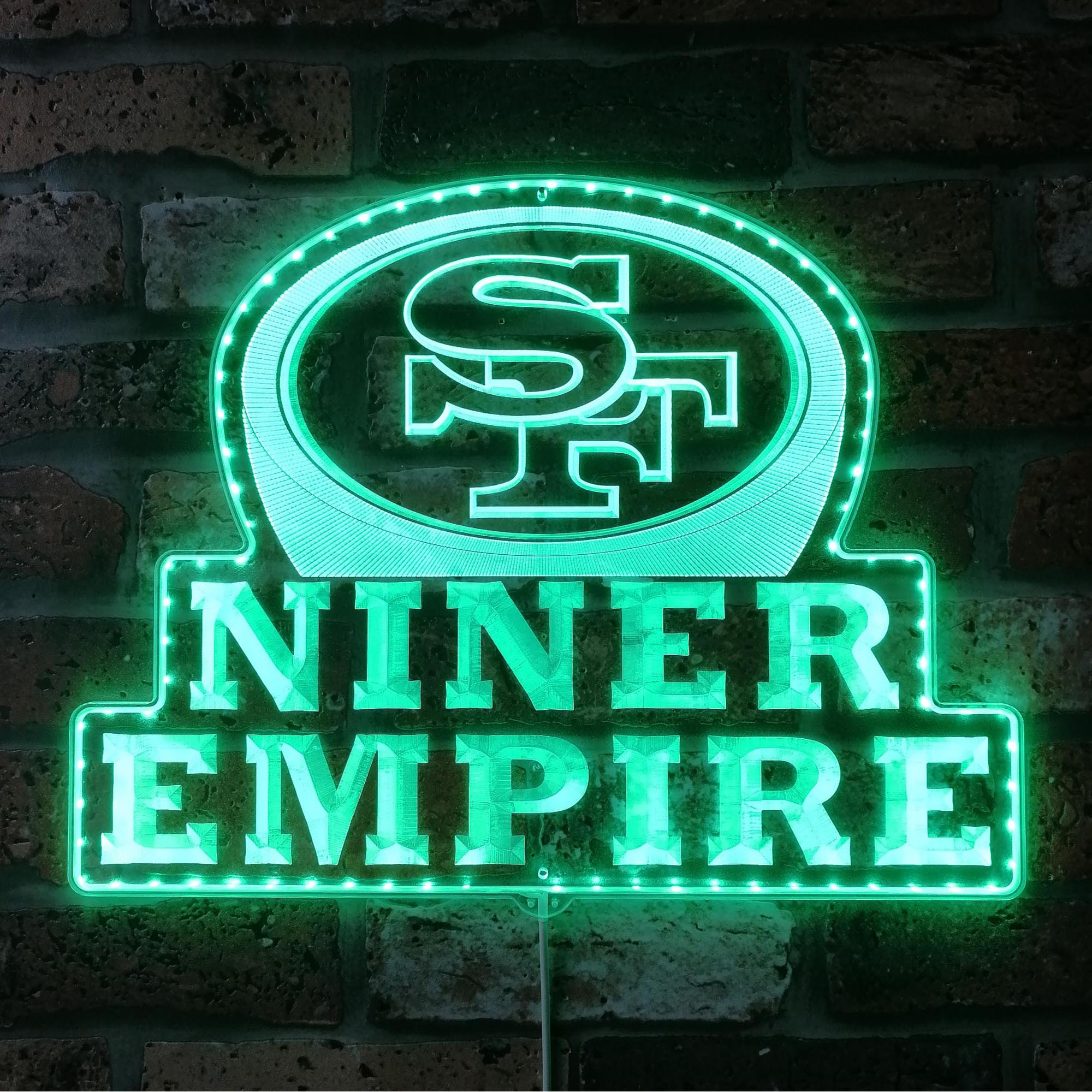 Niner Empire Dynamic RGB Edge Lit LED Sign