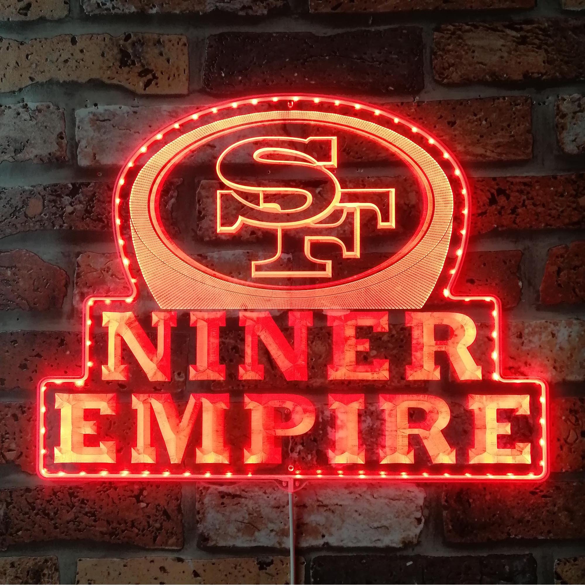 Niner Empire Dynamic RGB Edge Lit LED Sign