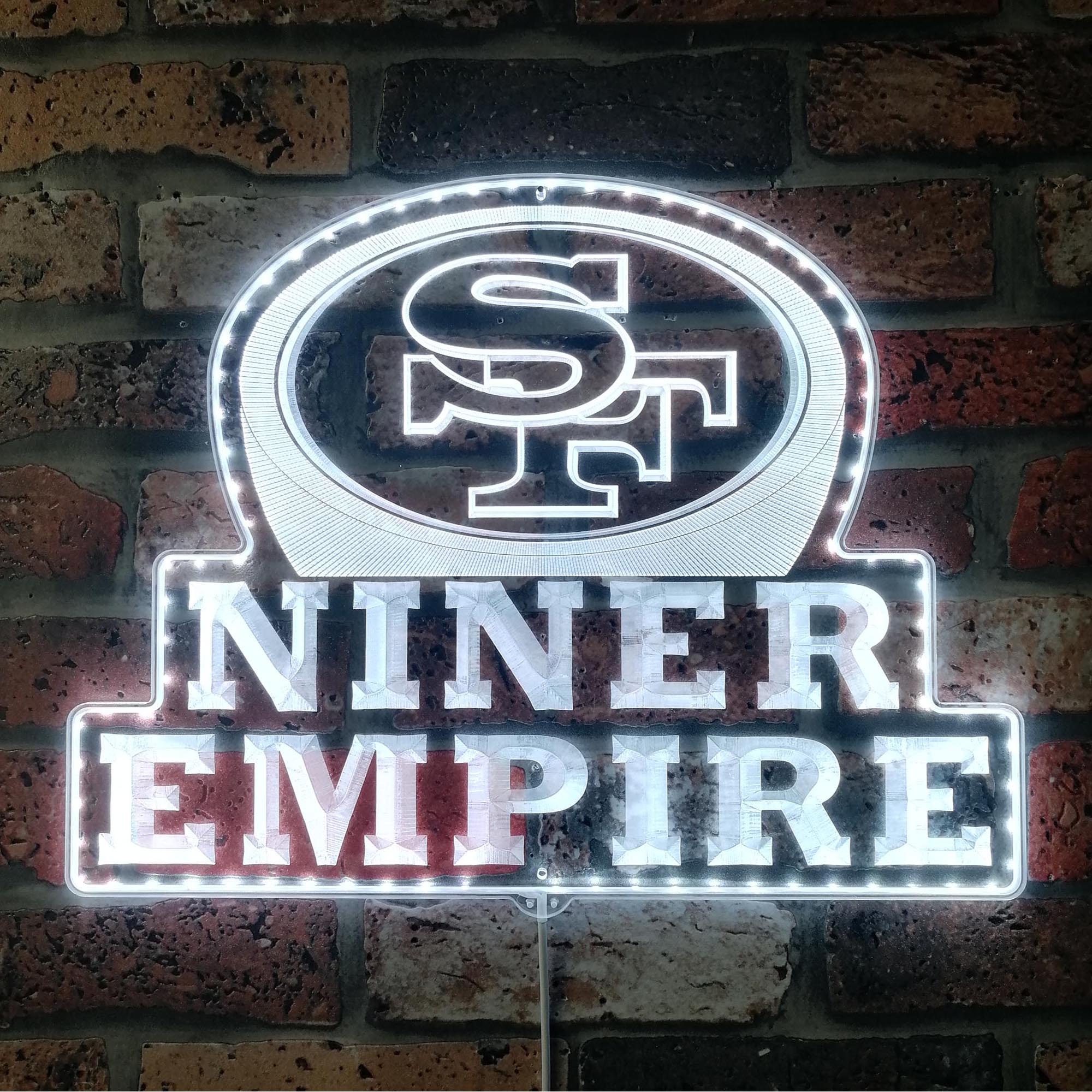 Niner Empire Dynamic RGB Edge Lit LED Sign