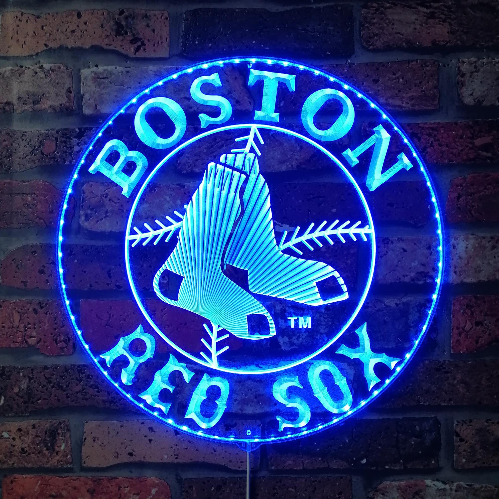 Boston Red Sox Dynamic RGB Edge Lit LED Sign