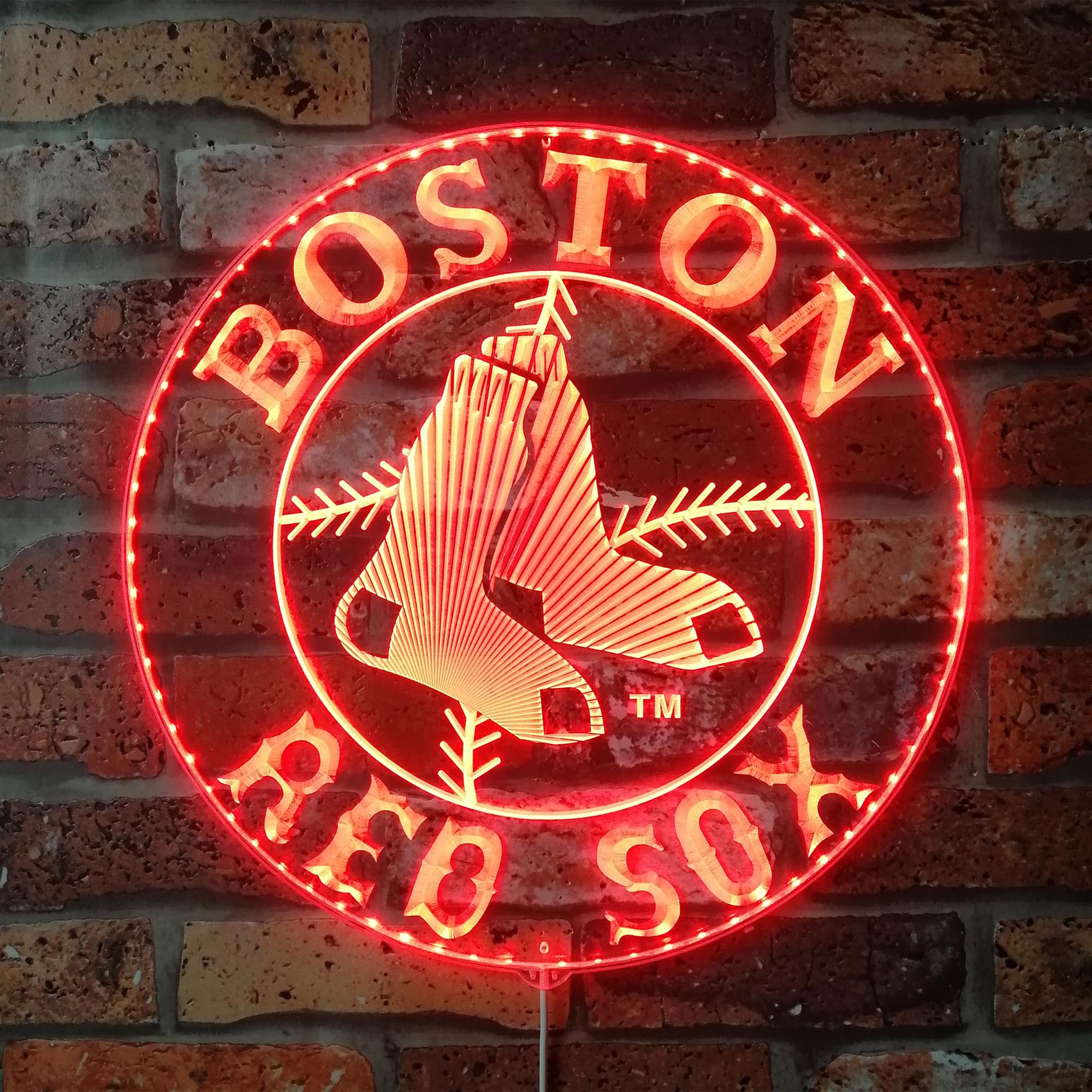 Boston Red Sox Dynamic RGB Edge Lit LED Sign