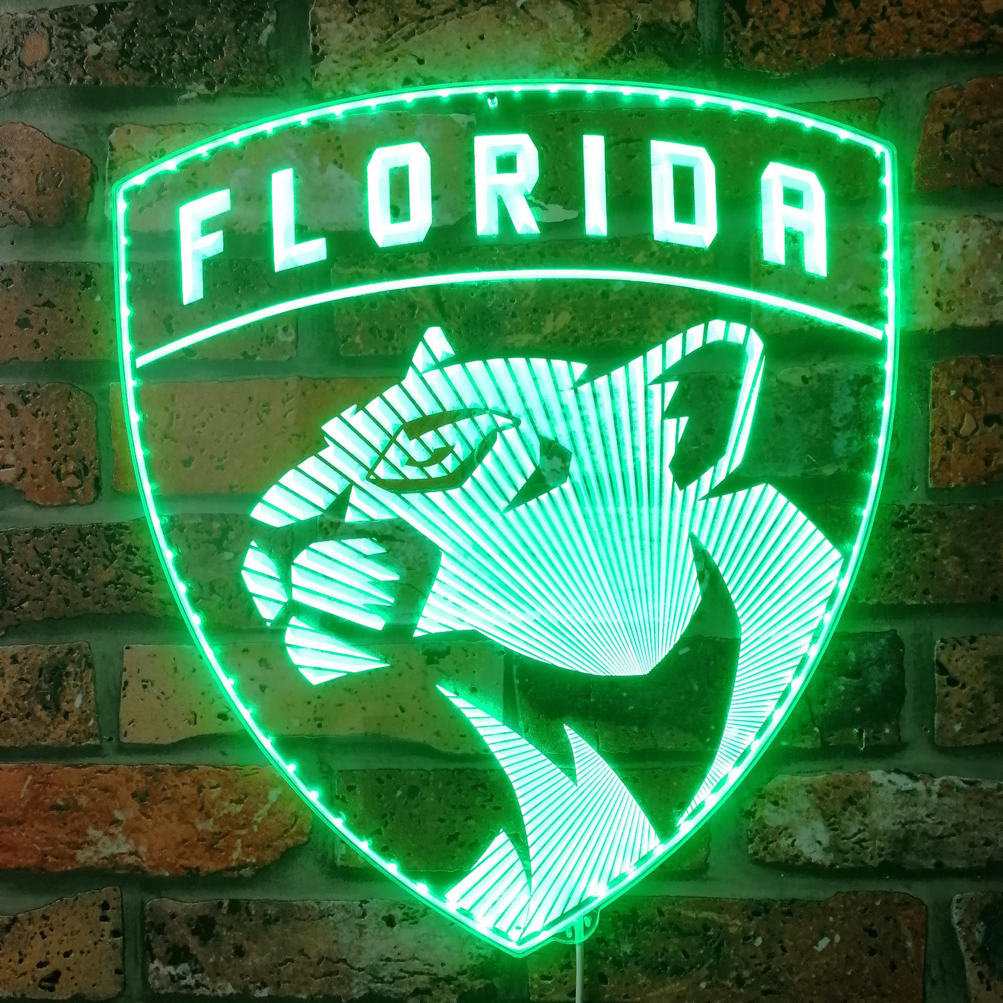 Florida Panthers Dynamic RGB Edge Lit LED Sign