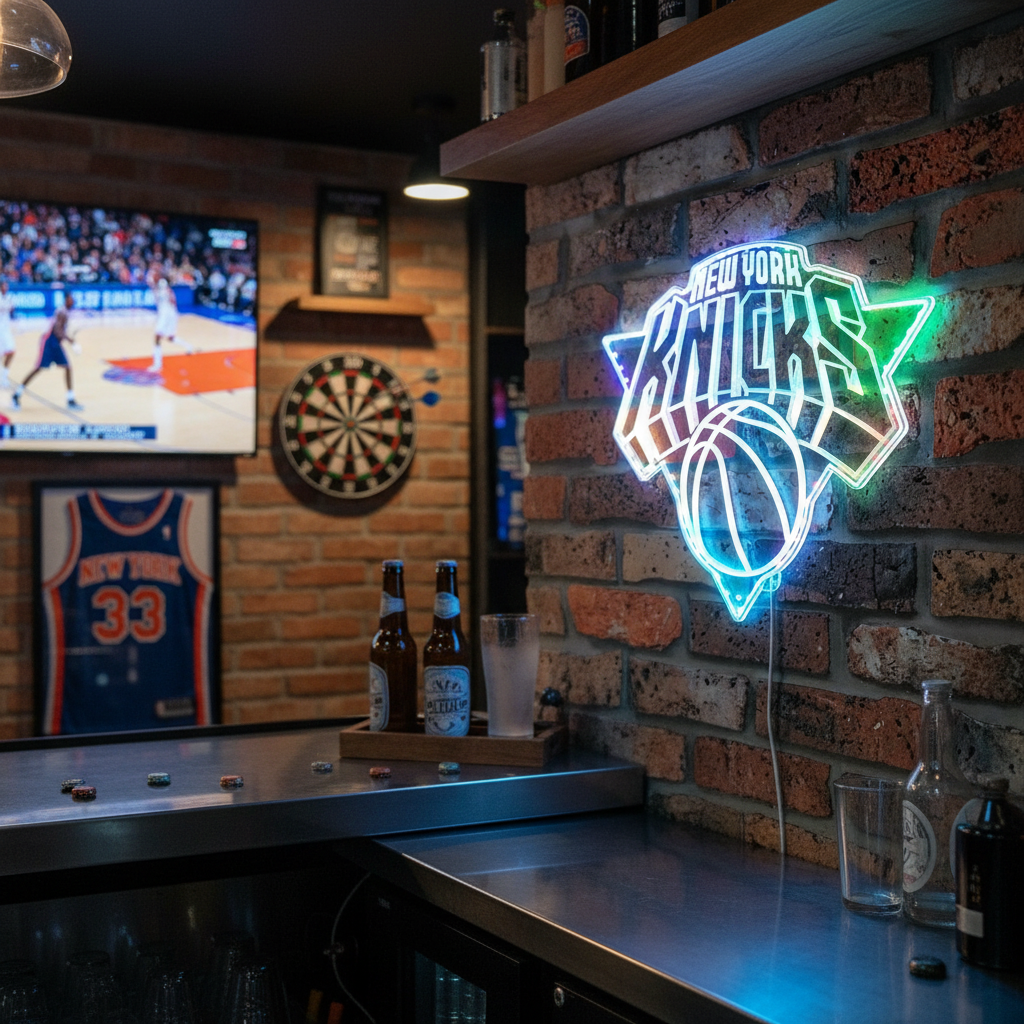 New York Knicks Neon RGB Edge Lit LED Sign