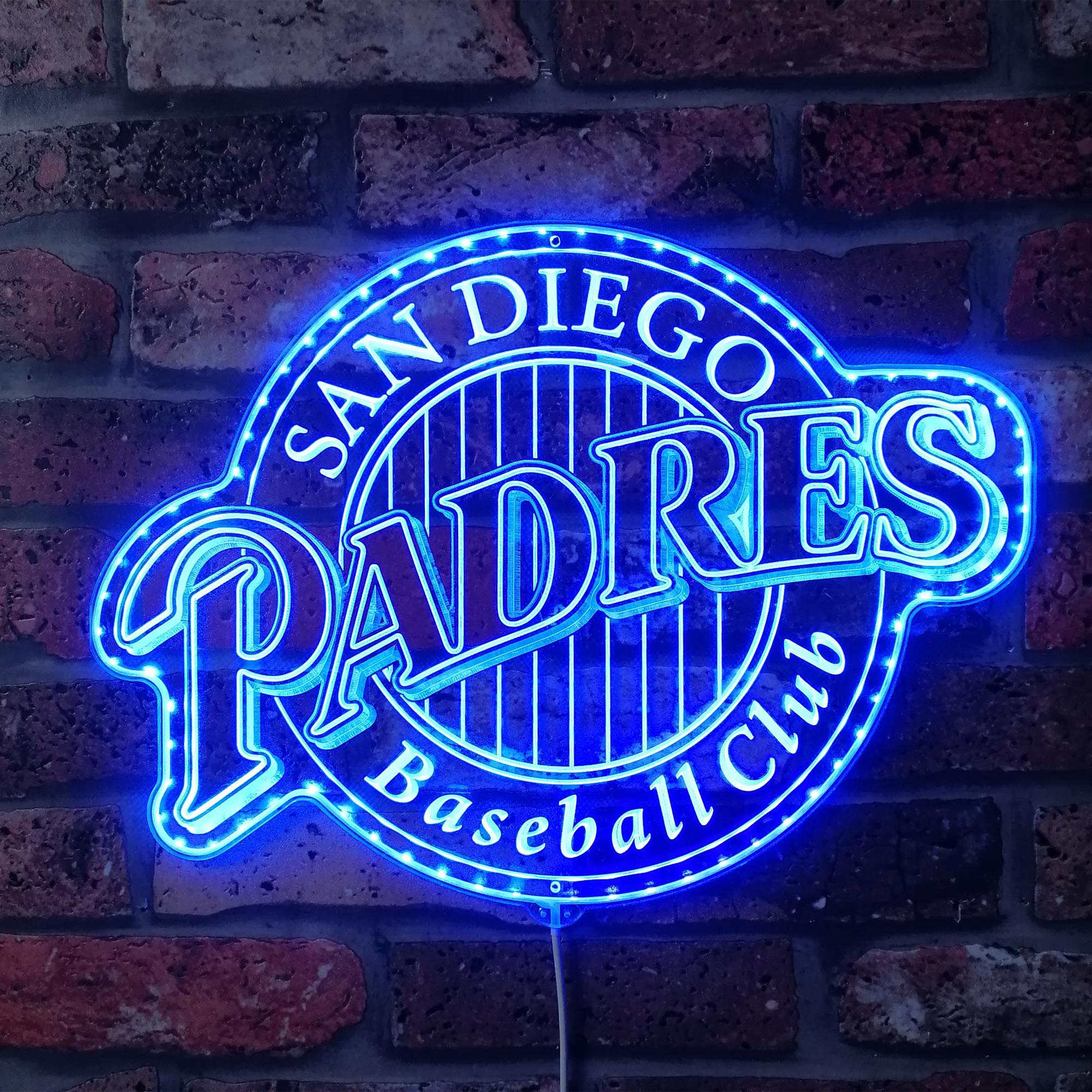 San diego Padres Neon RGB Edge Lit LED Sign