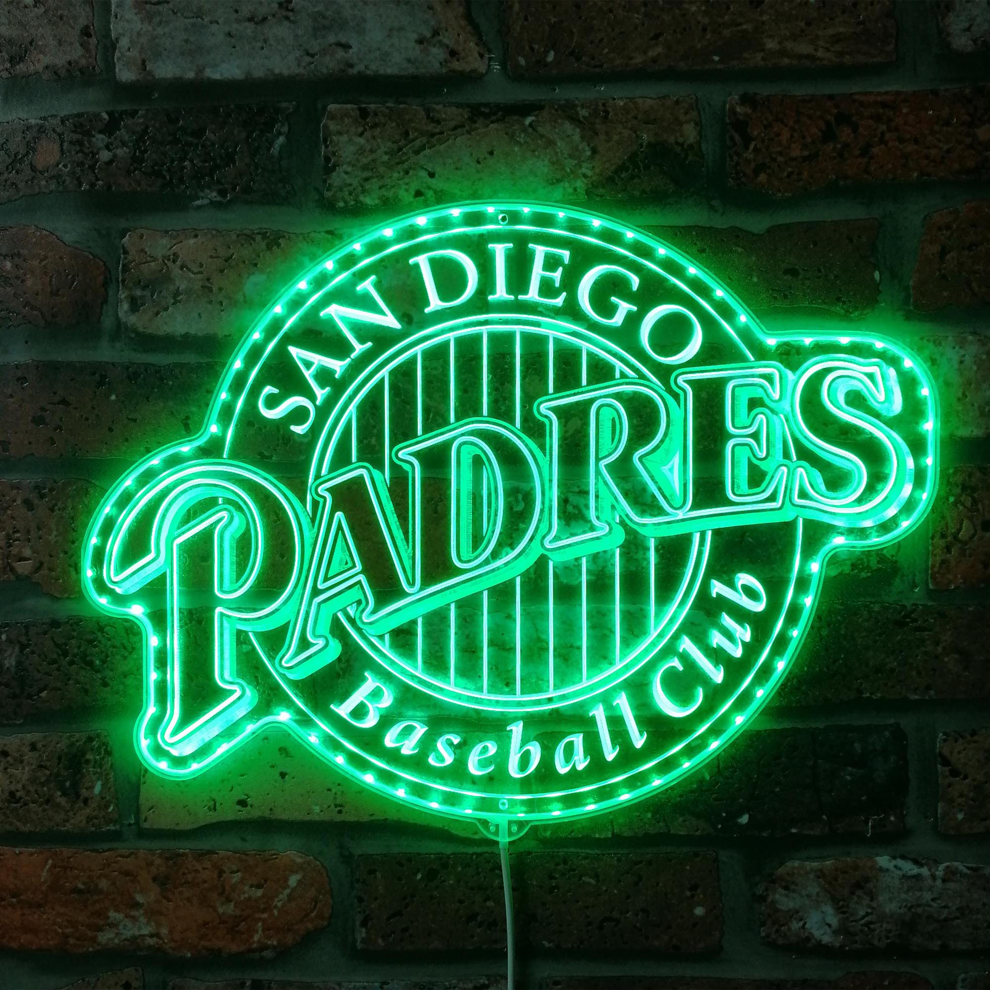 San diego Padres Neon RGB Edge Lit LED Sign