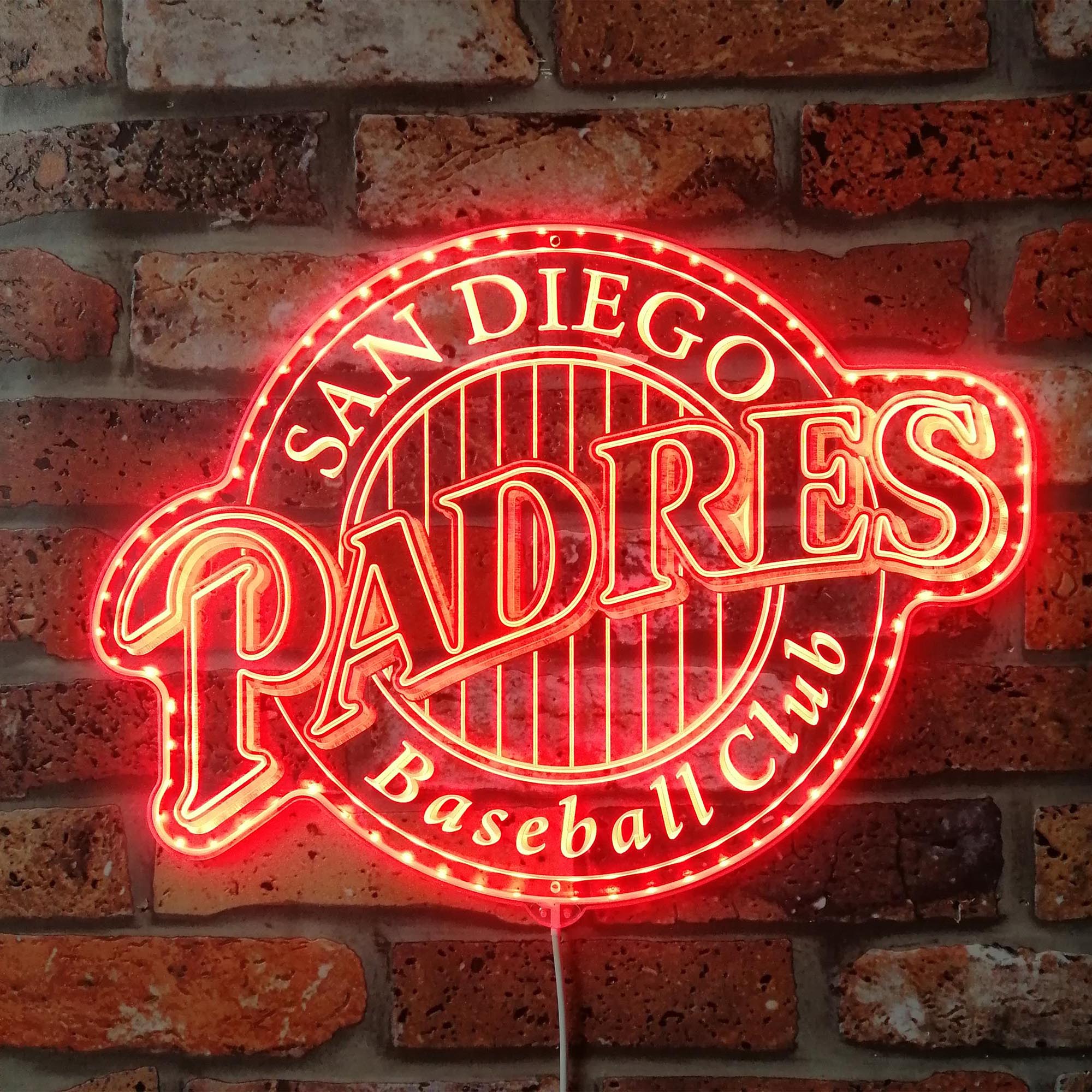 San diego Padres Neon RGB Edge Lit LED Sign