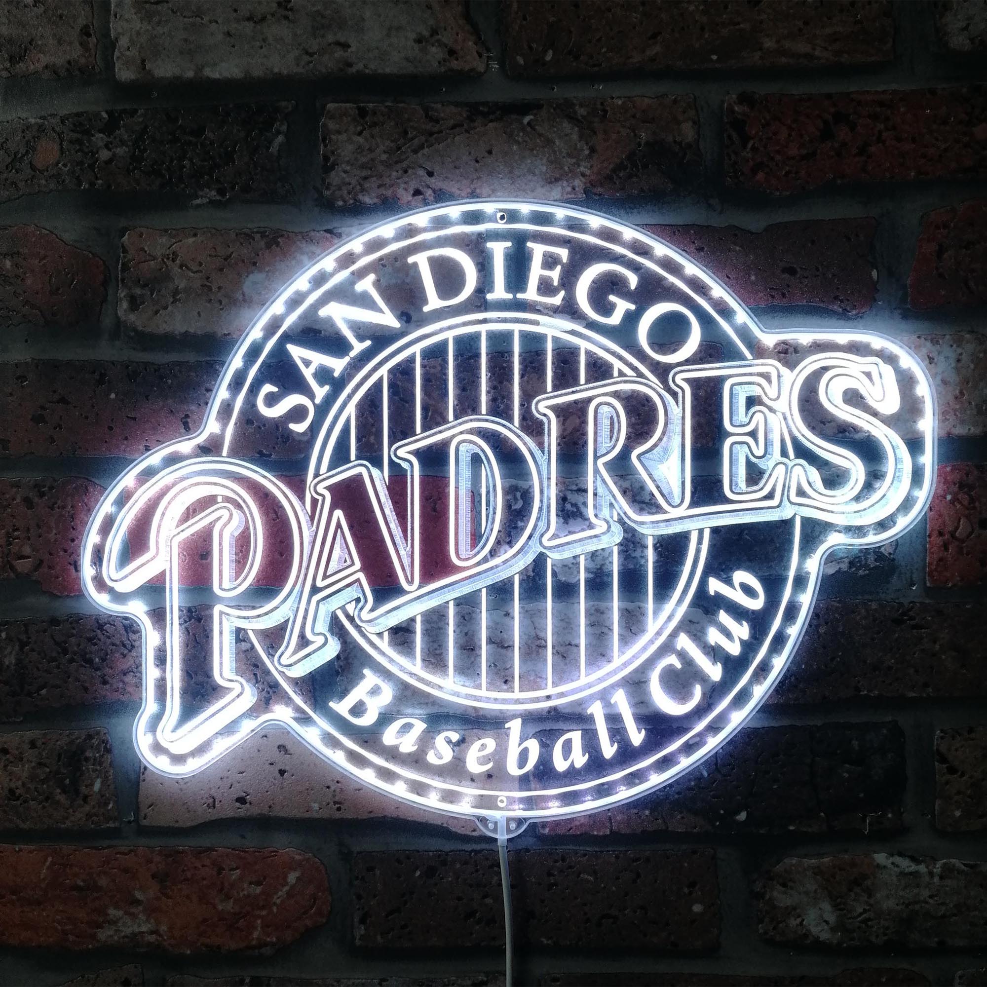 San diego Padres Neon RGB Edge Lit LED Sign