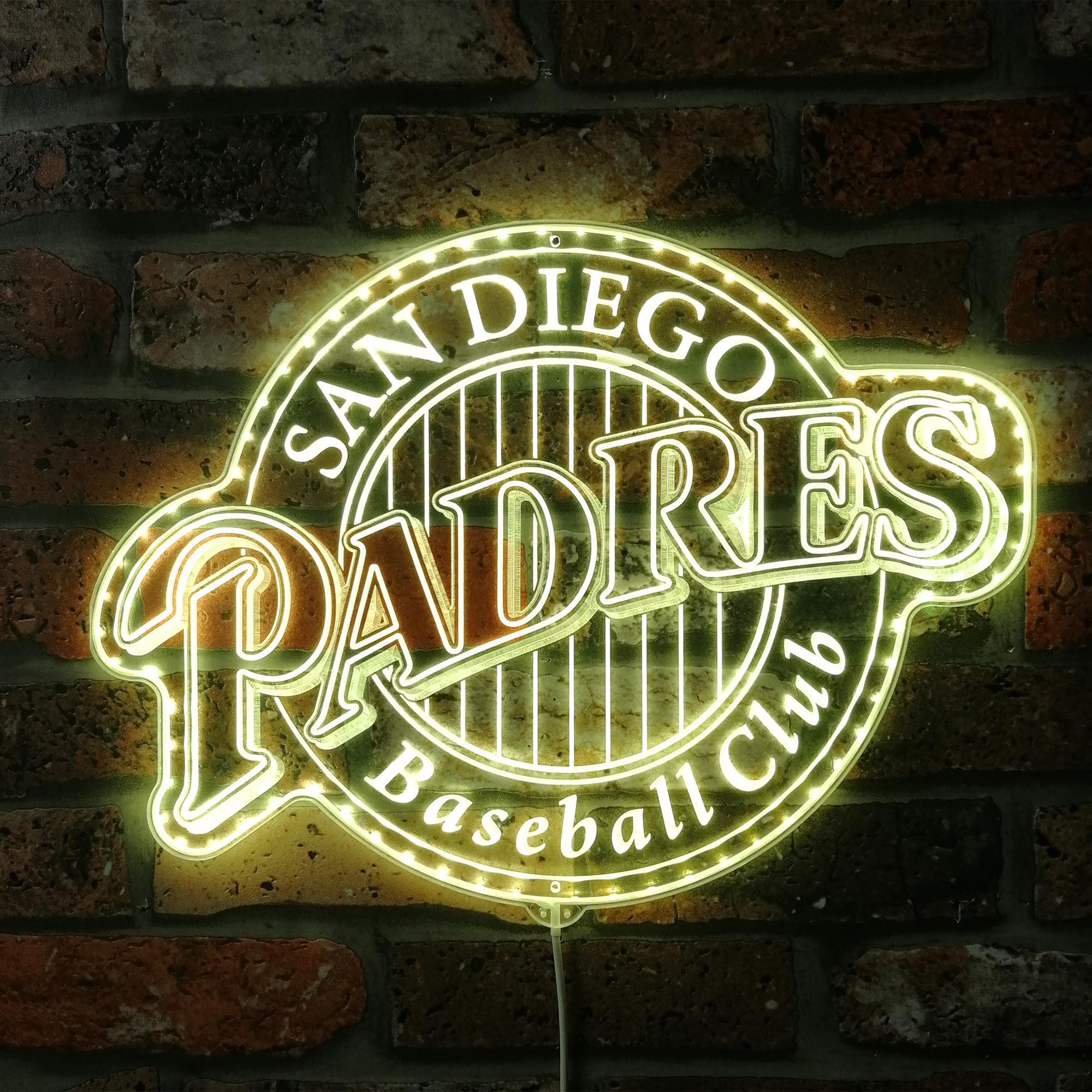 San diego Padres Neon RGB Edge Lit LED Sign