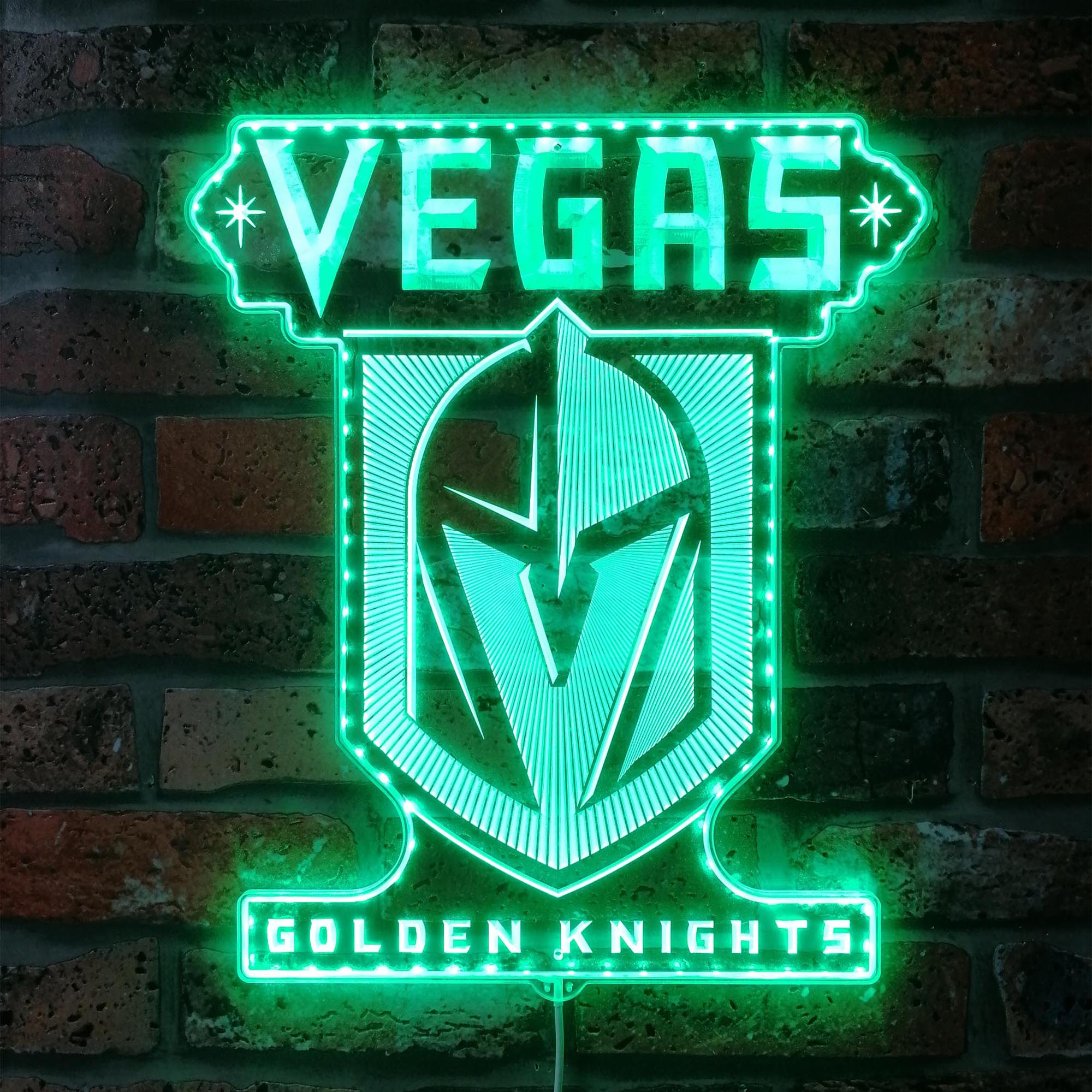 Vegas Golden Knights Dynamic RGB Edge Lit LED Sign