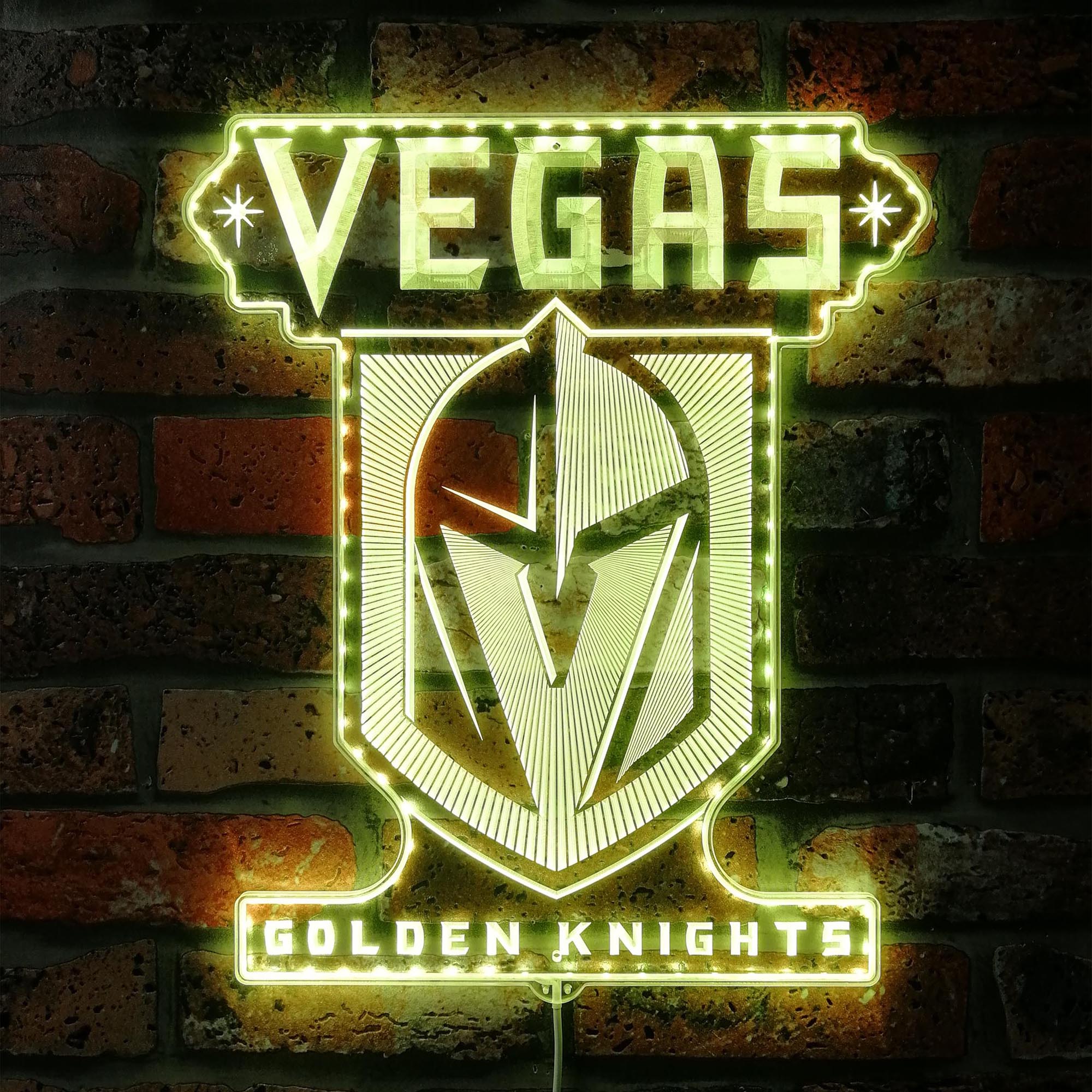 Vegas Golden Knights Dynamic RGB Edge Lit LED Sign