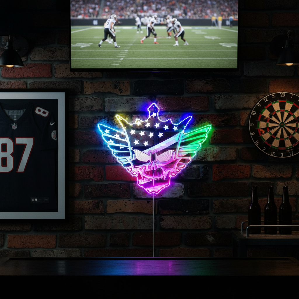 Cody Rhodes WWE Dynamic RGB Edge Lit LED Sign | LED LAB CAVE