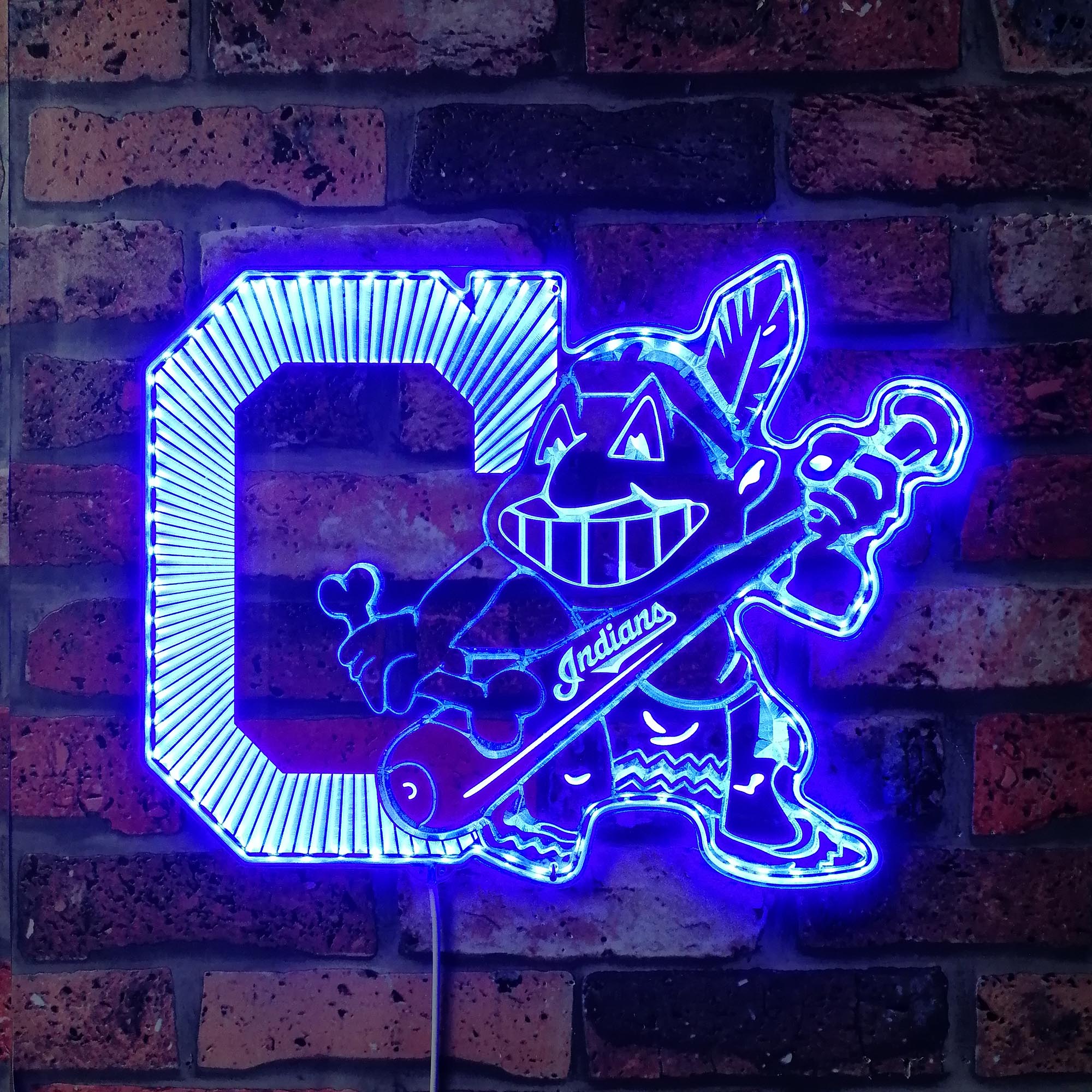 Cleveland Dynamic RGB Edge Lit LED Sign