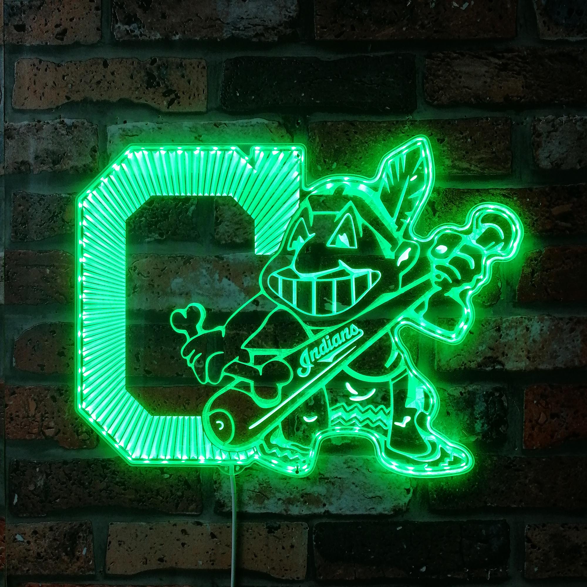 Cleveland Dynamic RGB Edge Lit LED Sign