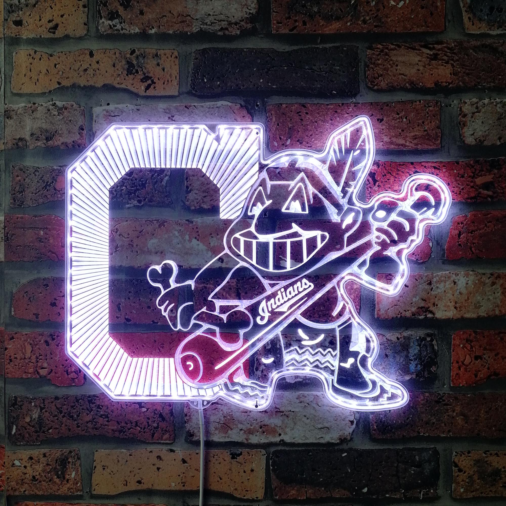 Cleveland Dynamic RGB Edge Lit LED Sign