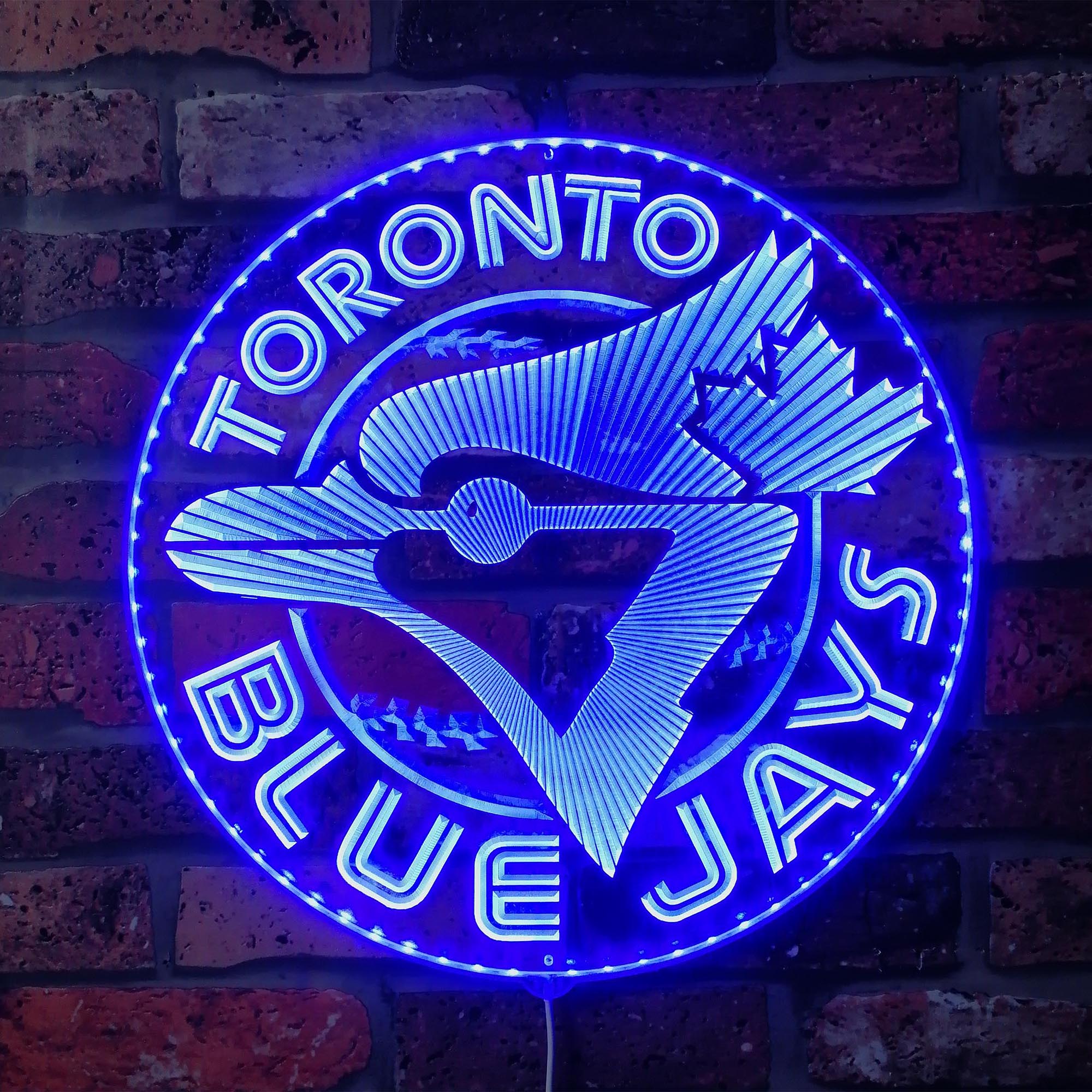 Toronto Blue Jays Baseball Dynamic RGB Edge Lit LED Sign