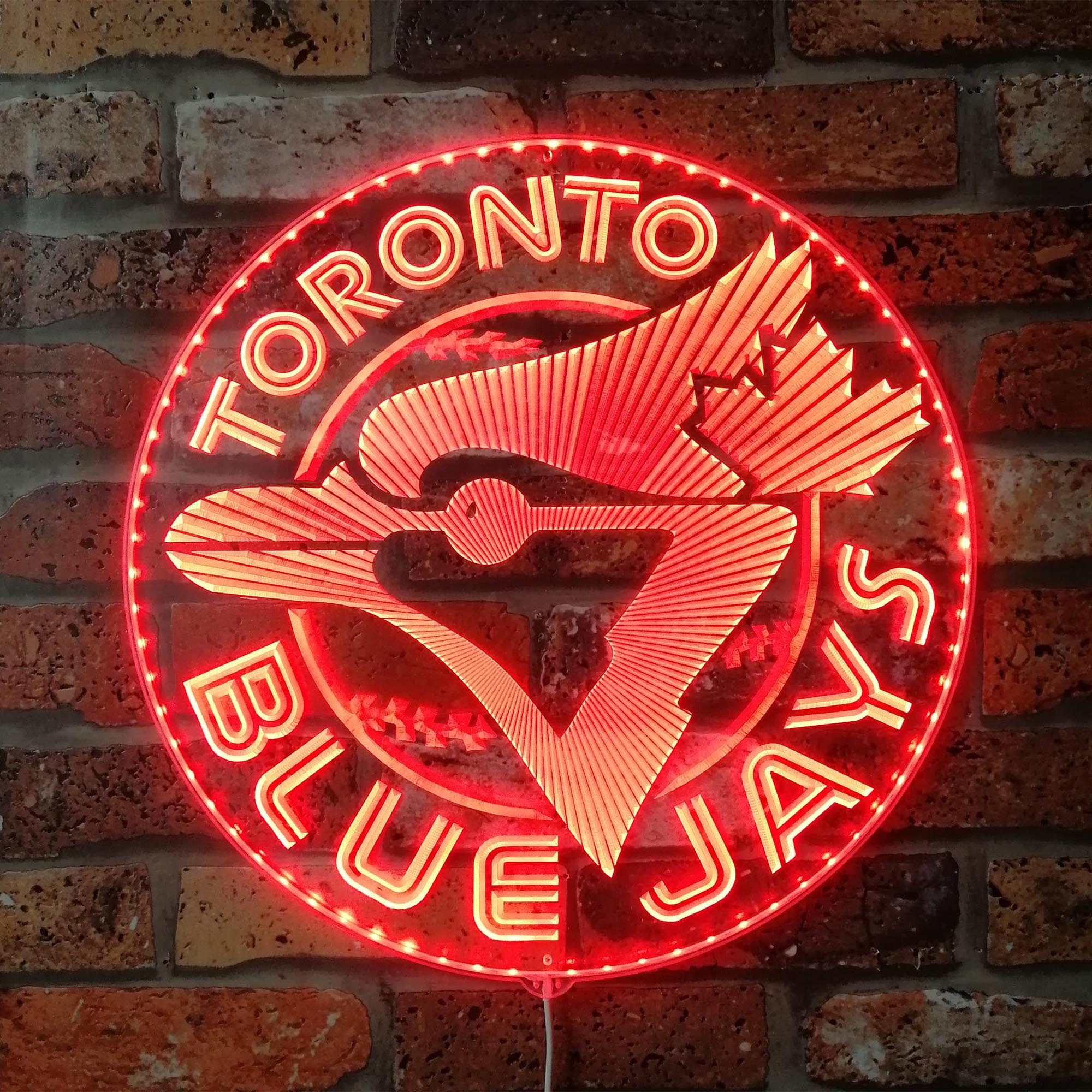 Toronto Blue Jays Baseball Dynamic RGB Edge Lit LED Sign