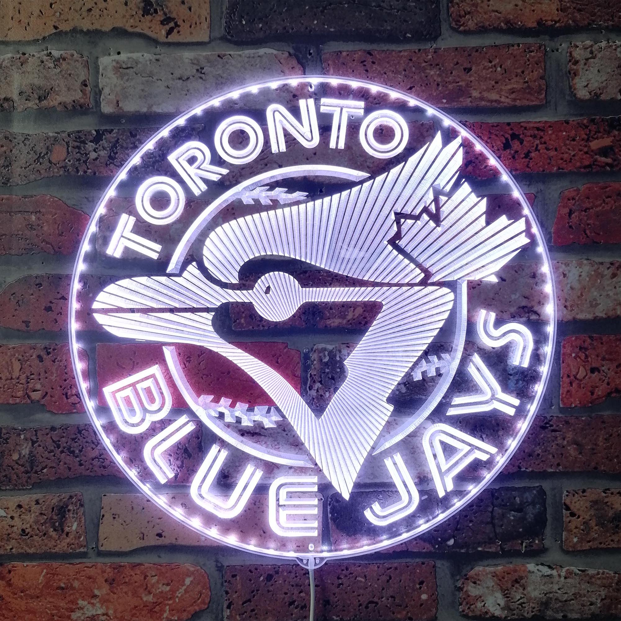 Toronto Blue Jays Baseball Dynamic RGB Edge Lit LED Sign