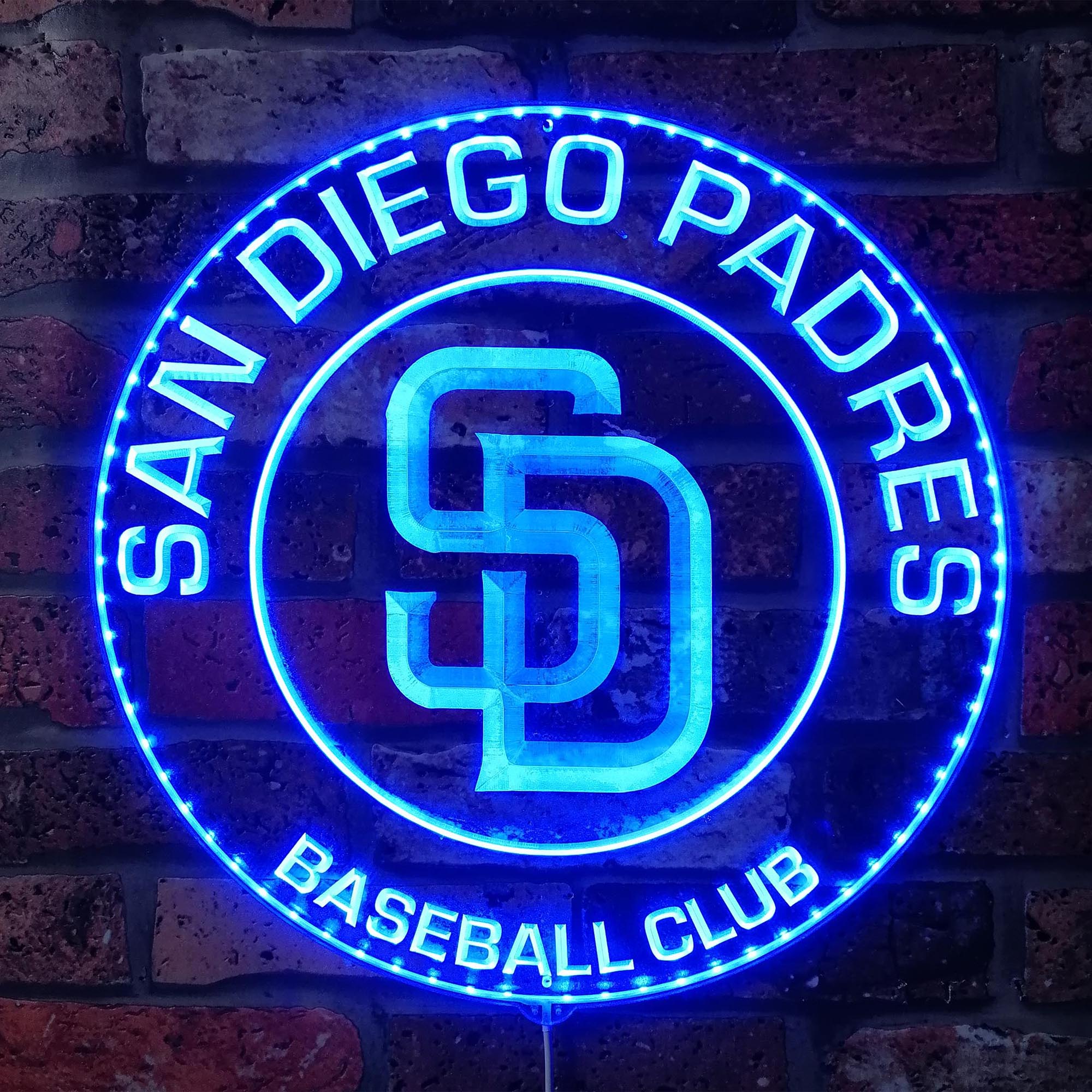 San Diego Padres Neon RGB Edge Lit LED Sign