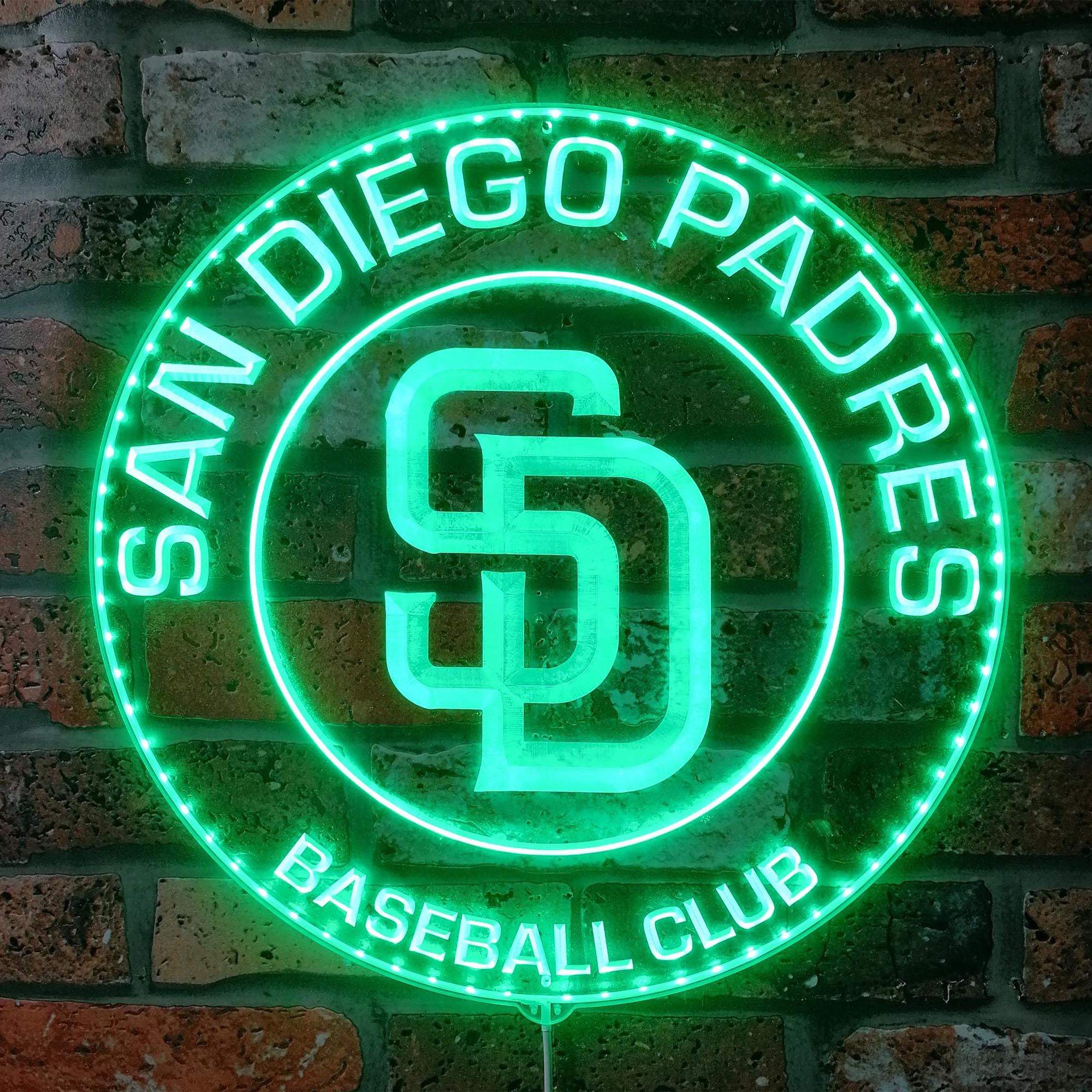 San Diego Padres Neon RGB Edge Lit LED Sign