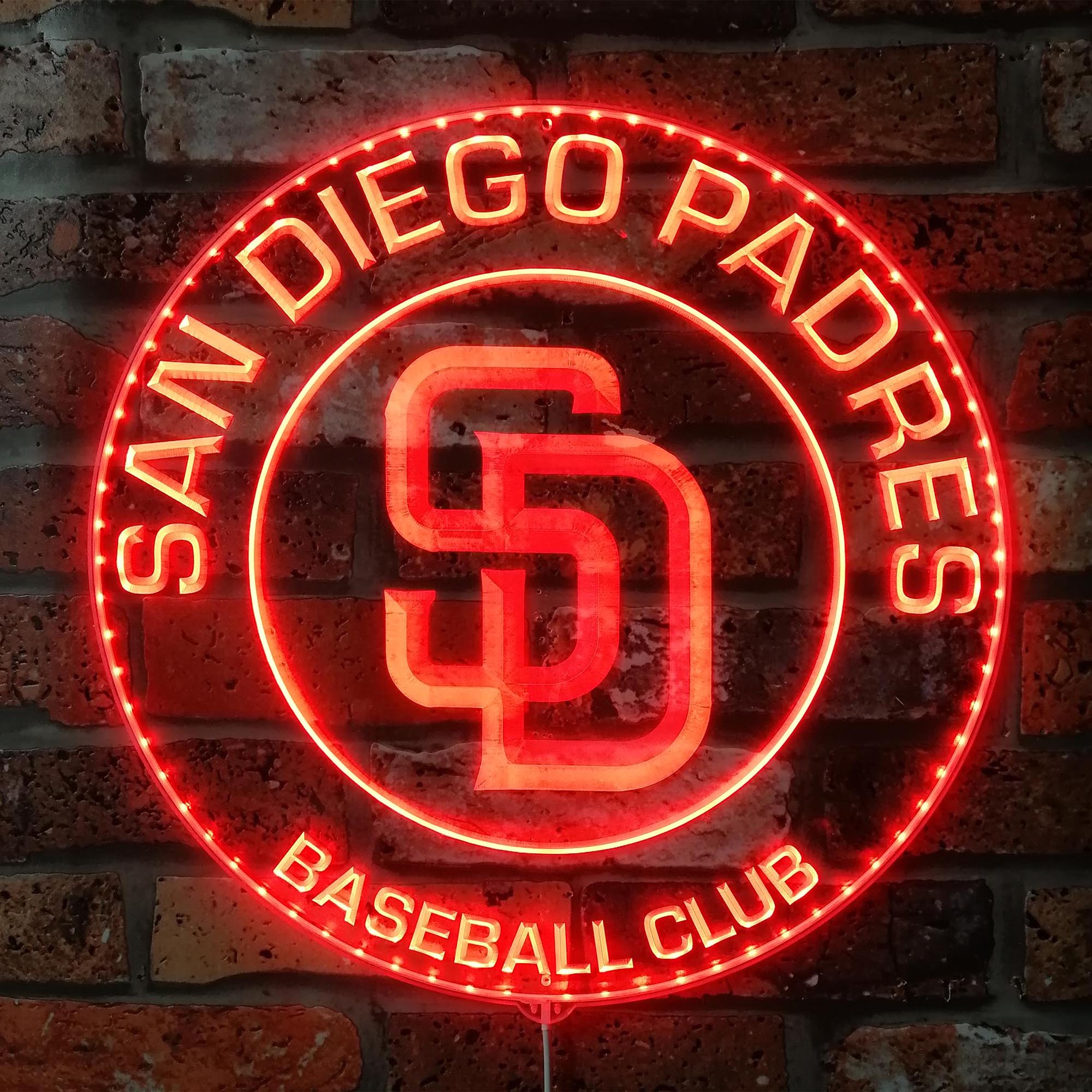 San Diego Padres Neon RGB Edge Lit LED Sign