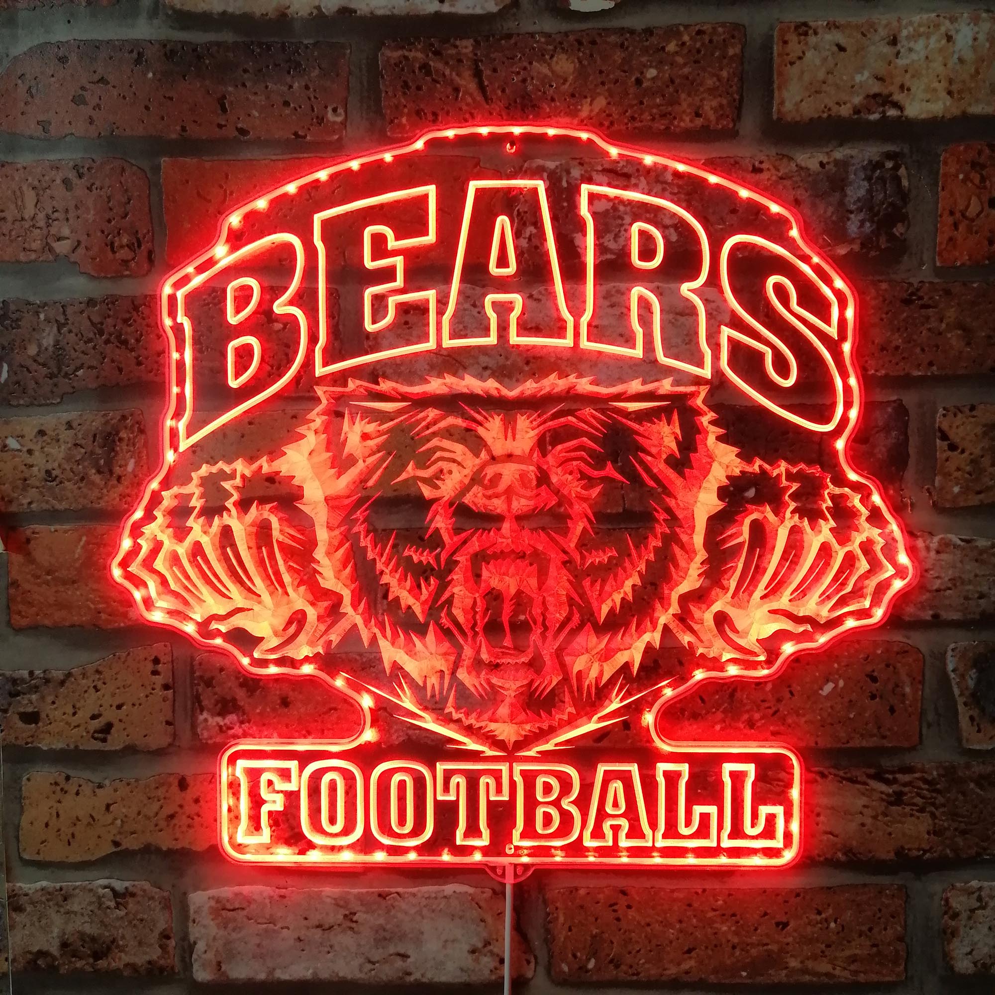 Chicago Bears Dynamic RGB Edge Lit LED Light Sign