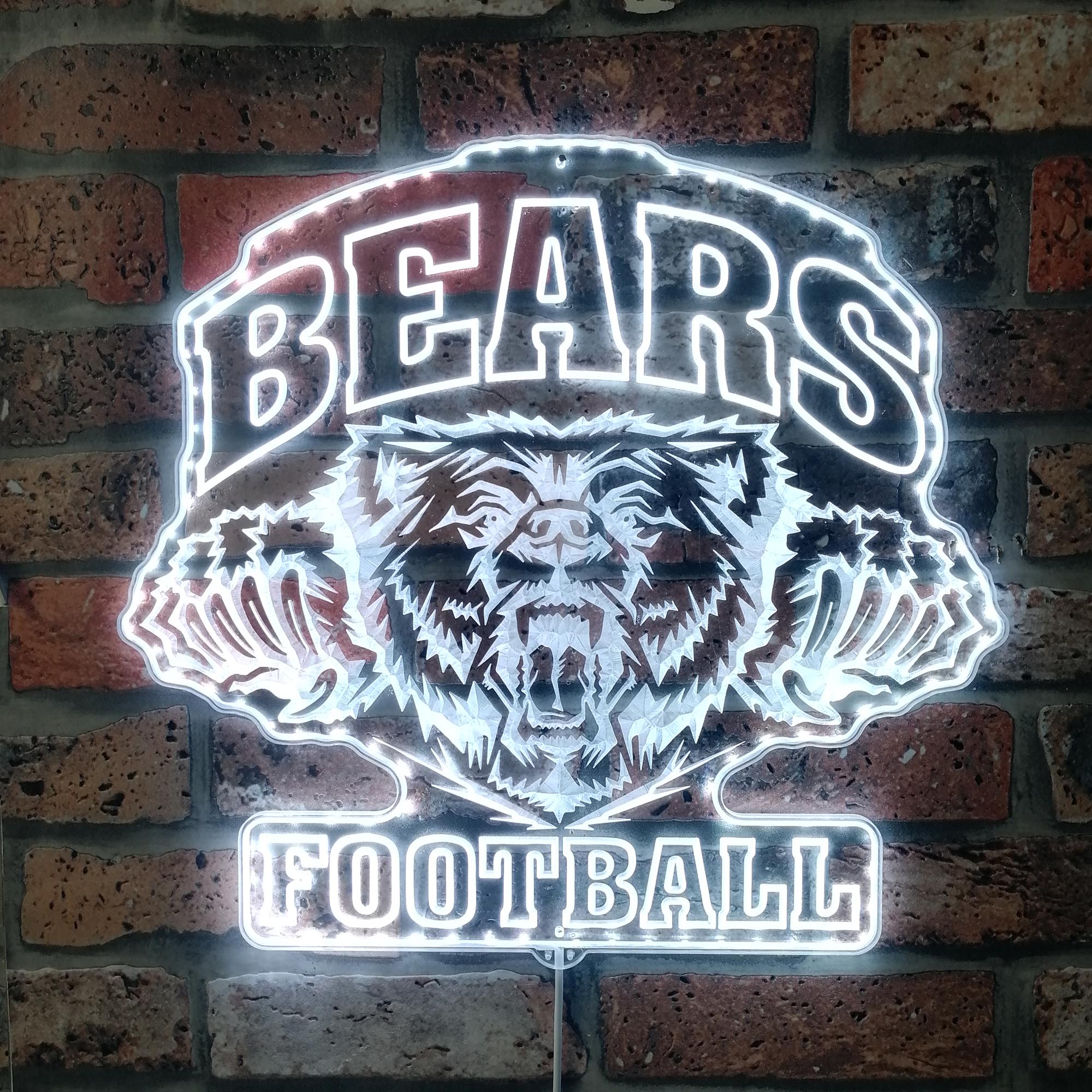 Chicago Bears Dynamic RGB Edge Lit LED Light Sign