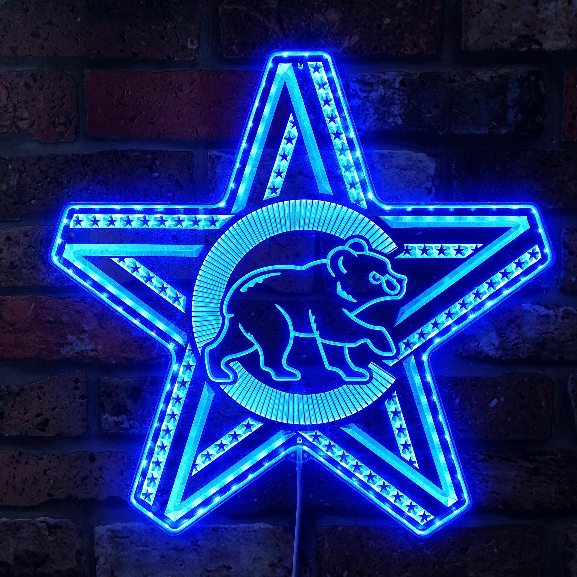 Chicago Cubs Dynamic RGB Edge Lit LED Sign