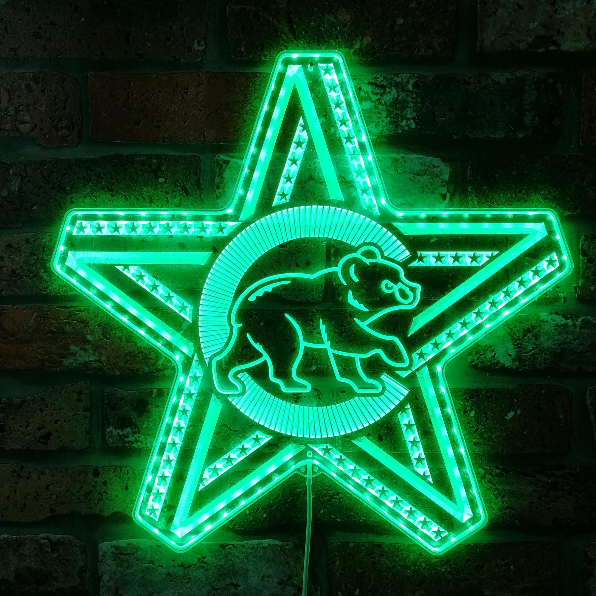 Chicago Cubs Dynamic RGB Edge Lit LED Sign