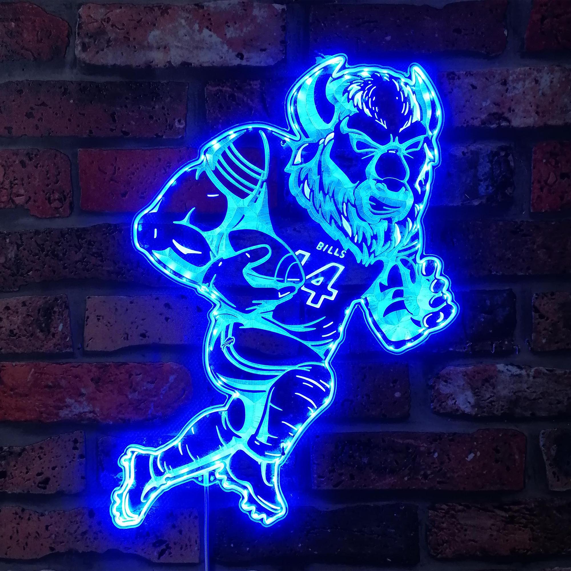 Let's Go Buffalo Bills Dynamic RGB Edge Lit LED Sign