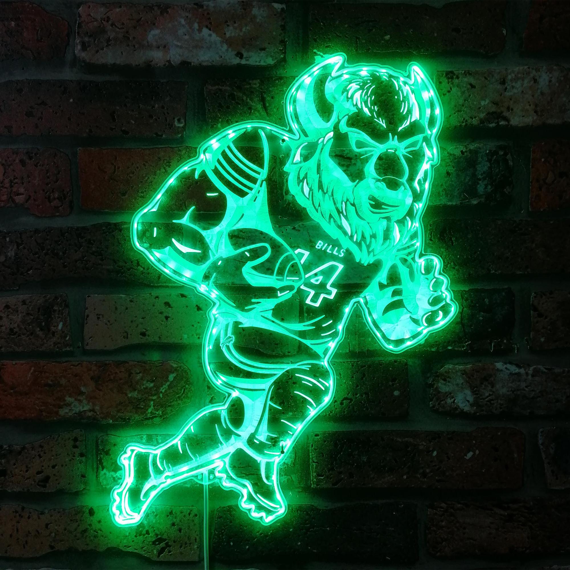 Let's Go Buffalo Bills Dynamic RGB Edge Lit LED Sign