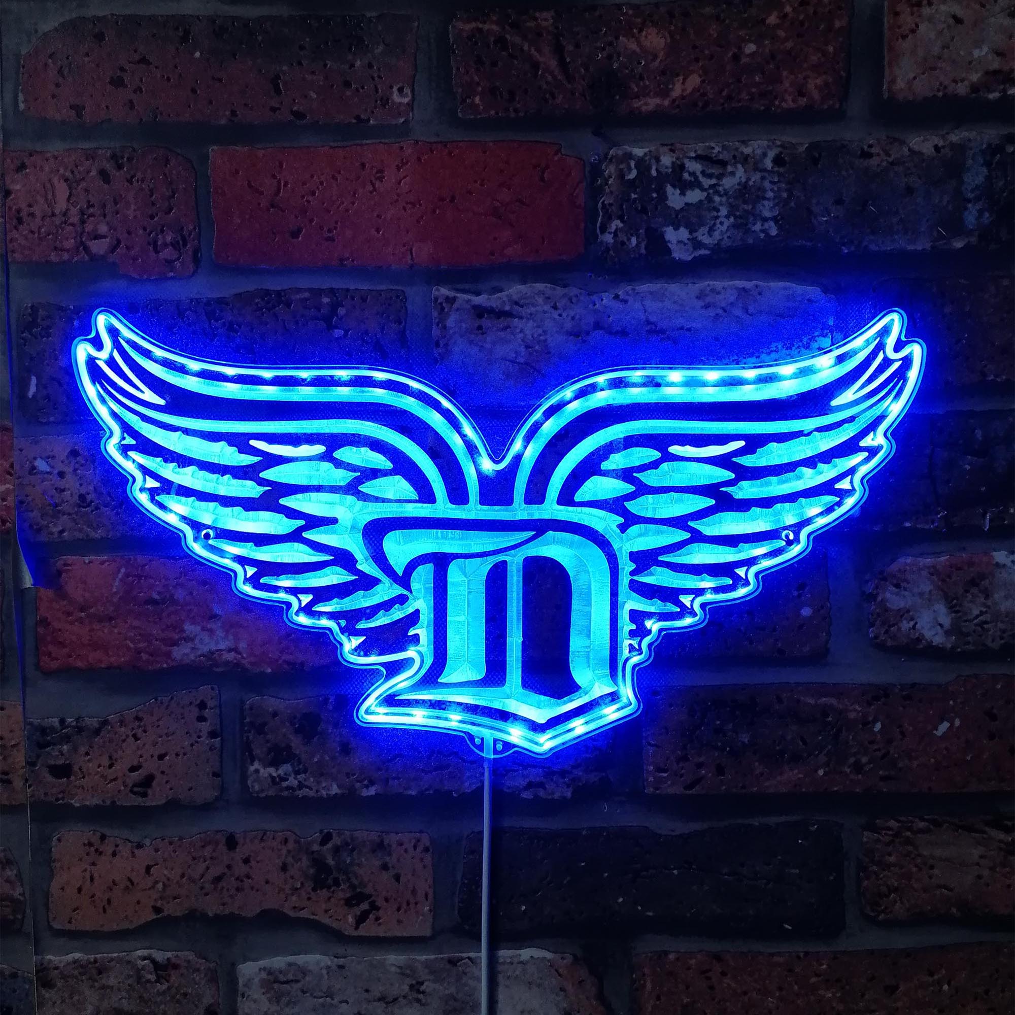 Detroit Red Wings Dynamic RGB Edge Lit LED Sign