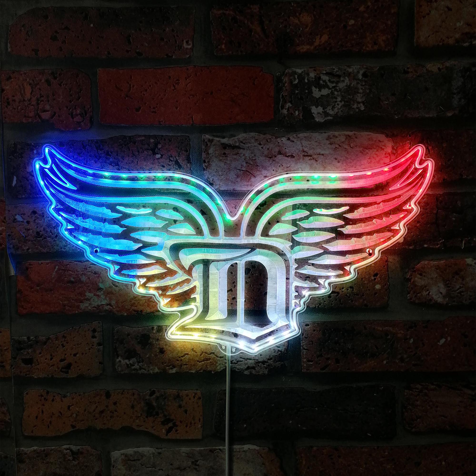 Detroit Red Wings Dynamic RGB Edge Lit LED Sign