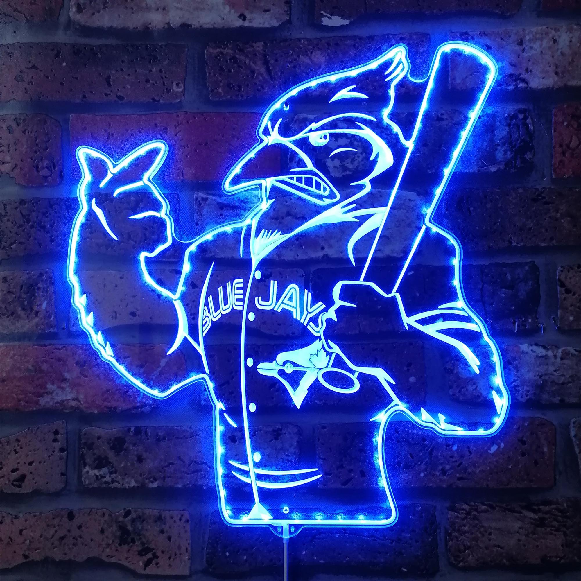 Toronto Blue Jays Baseball Dynamic RGB Edge Lit LED Sign