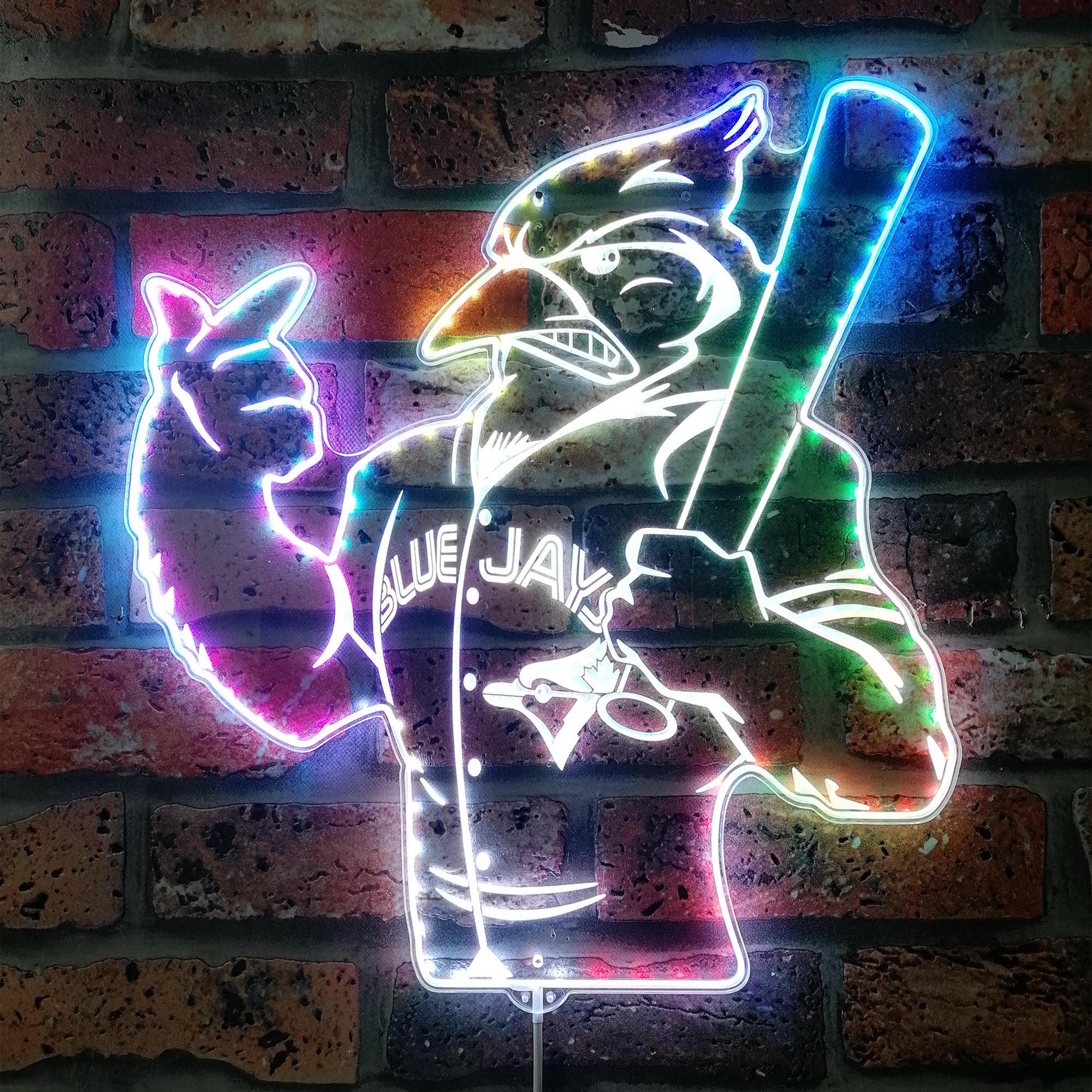 Toronto Blue Jays Baseball Dynamic RGB Edge Lit LED Sign