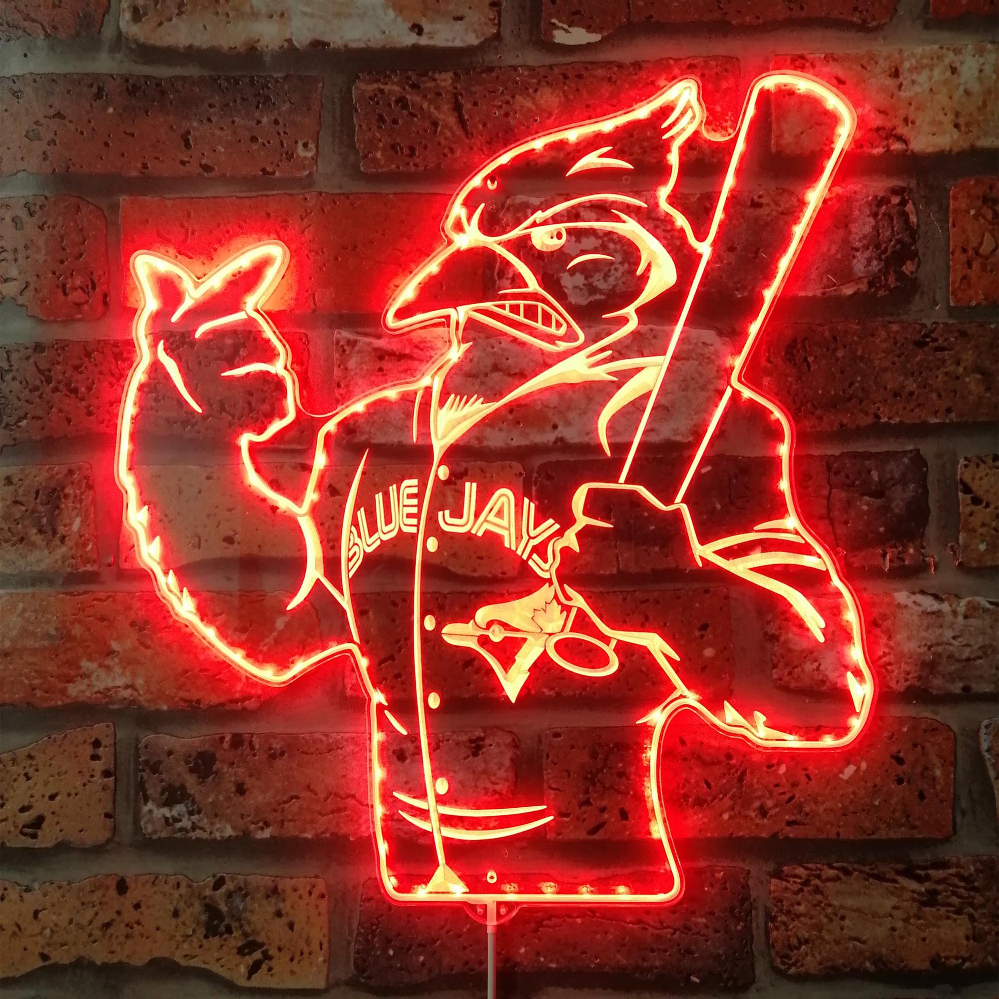 Toronto Blue Jays Baseball Dynamic RGB Edge Lit LED Sign