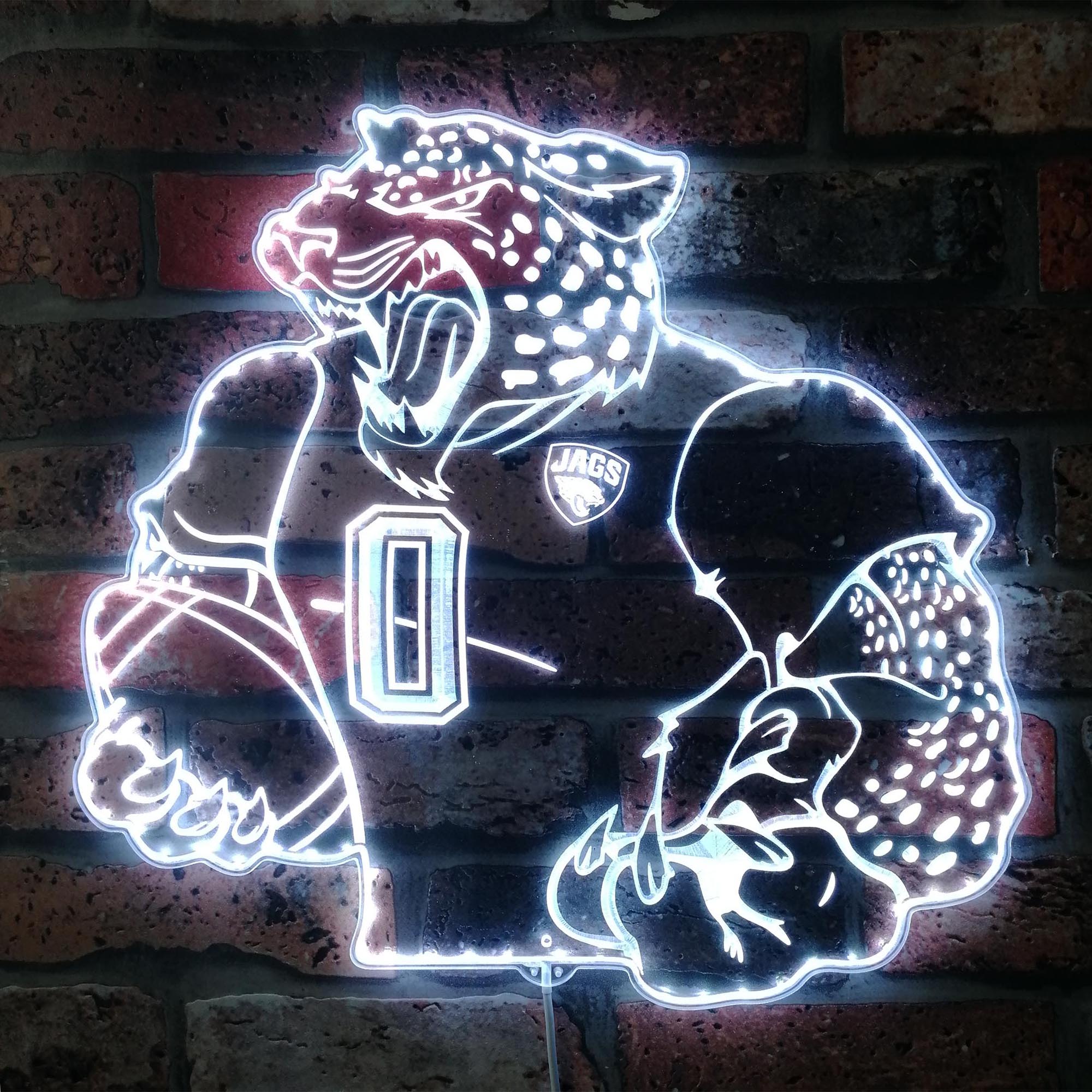 Jacksonville Jaguars NFL Dynamic RGB Edge Lit LED Sign