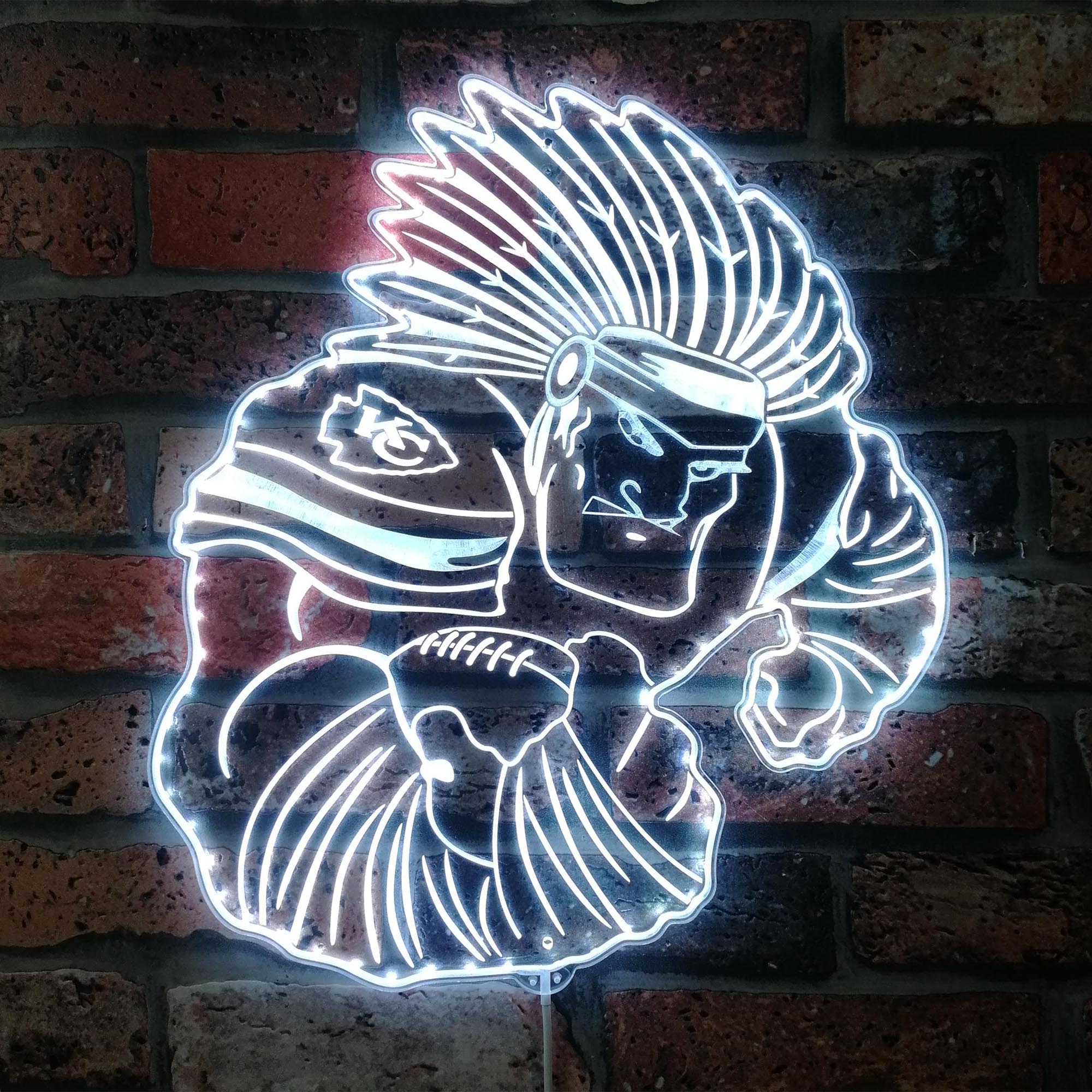 Kansas City Chiefs NFL Dynamic RGB Edge Lit LED Sign