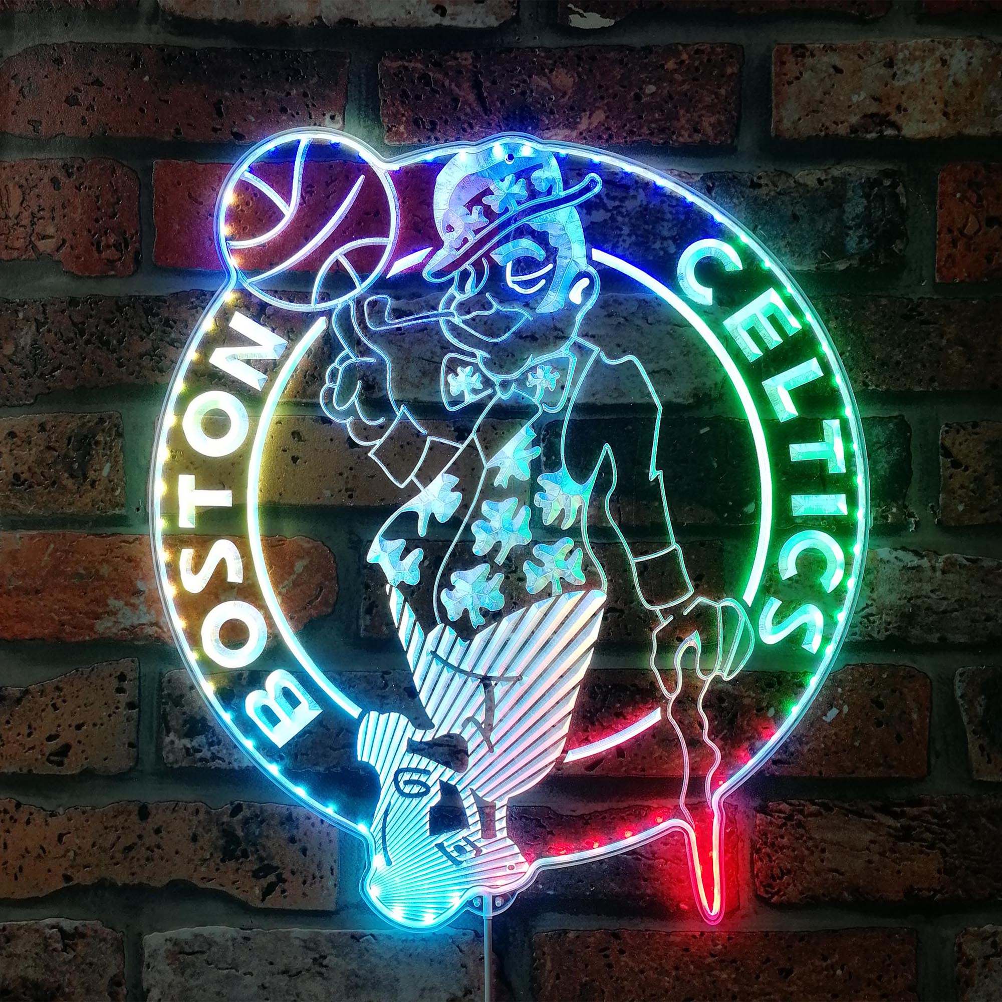 Boston Celtics Dynamic RGB Edge Lit LED Sign