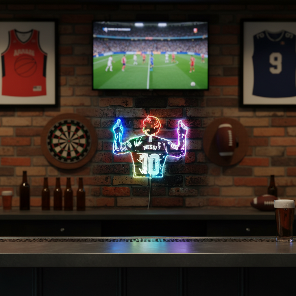 Messi Neon RGB Edge Lit LED Sign