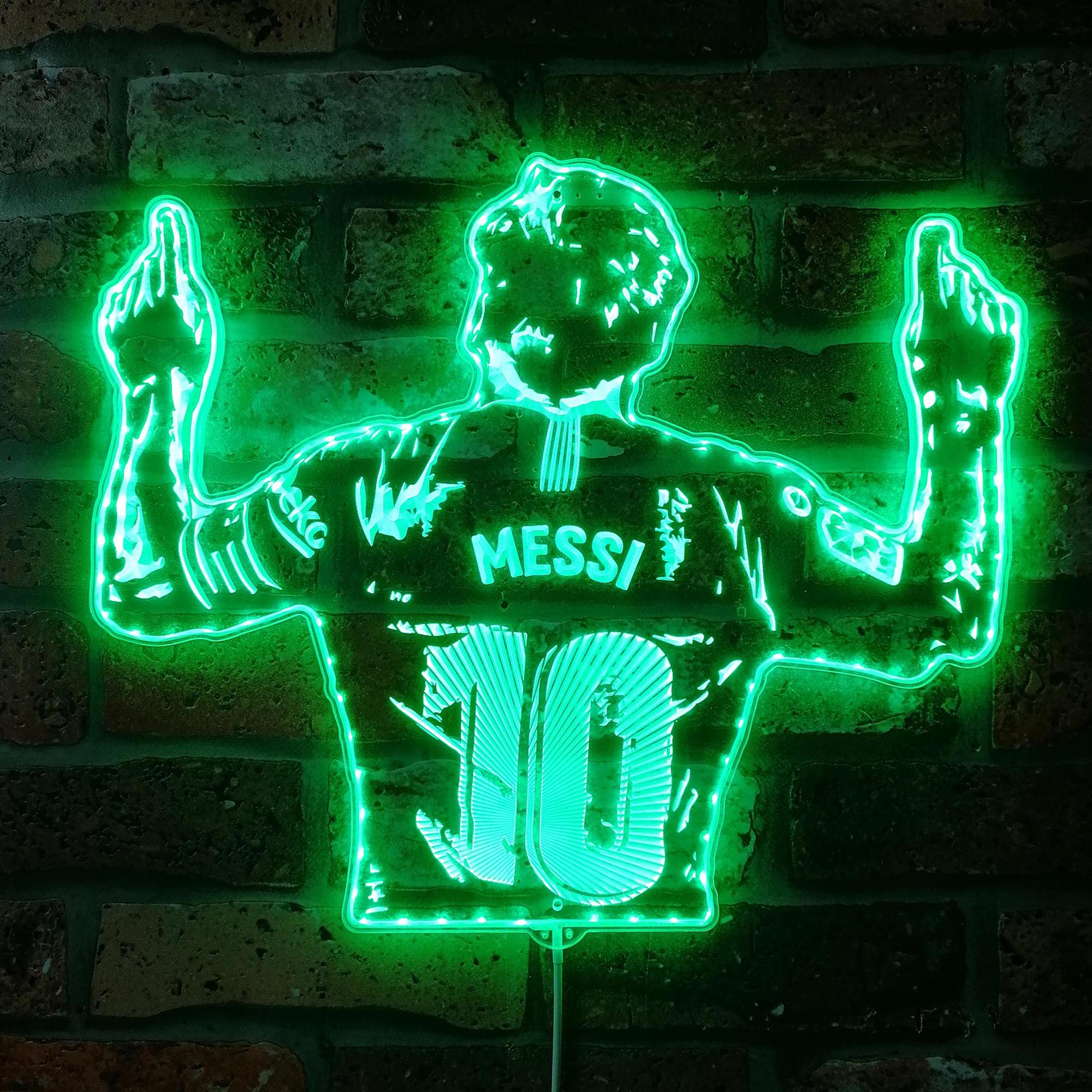 Messi Dynamic RGB Edge Lit LED Sign