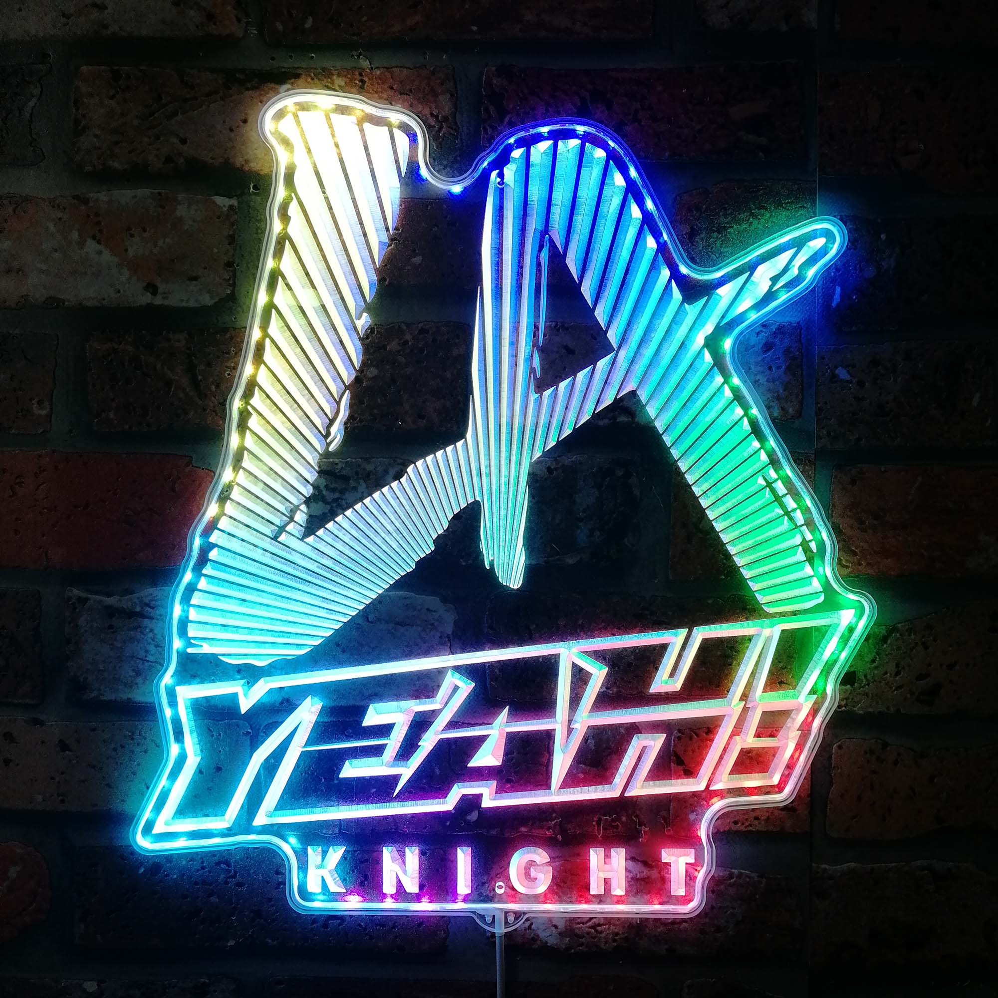 WWE LA Knight Dynamic RGB Edge Lit LED Sign