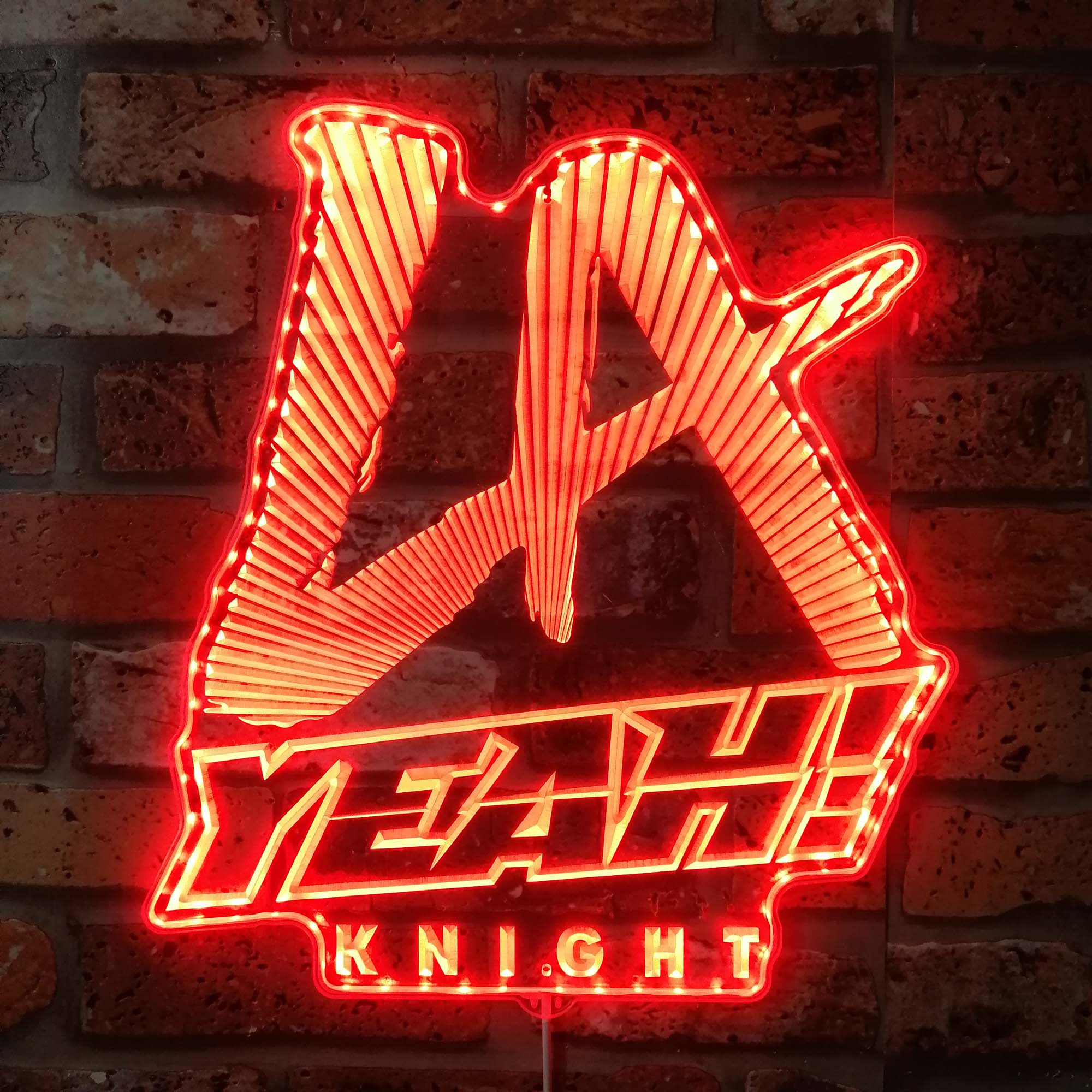 WWE LA Knight Dynamic RGB Edge Lit LED Sign