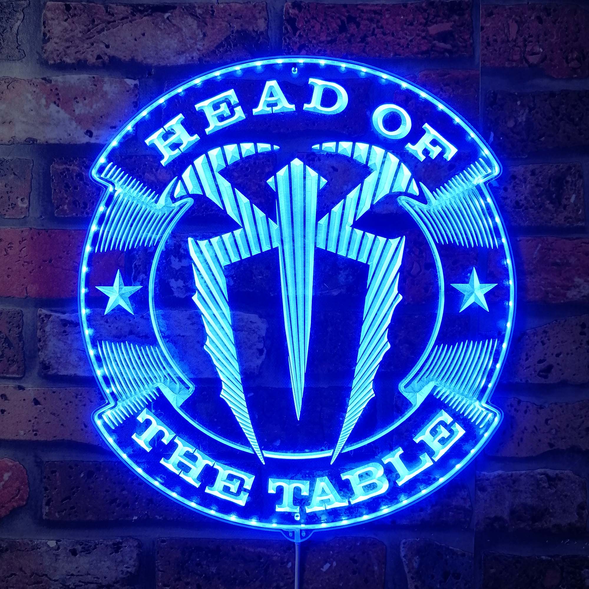 WWE Roman Reigns Dynamic RGB Edge Lit LED Sign