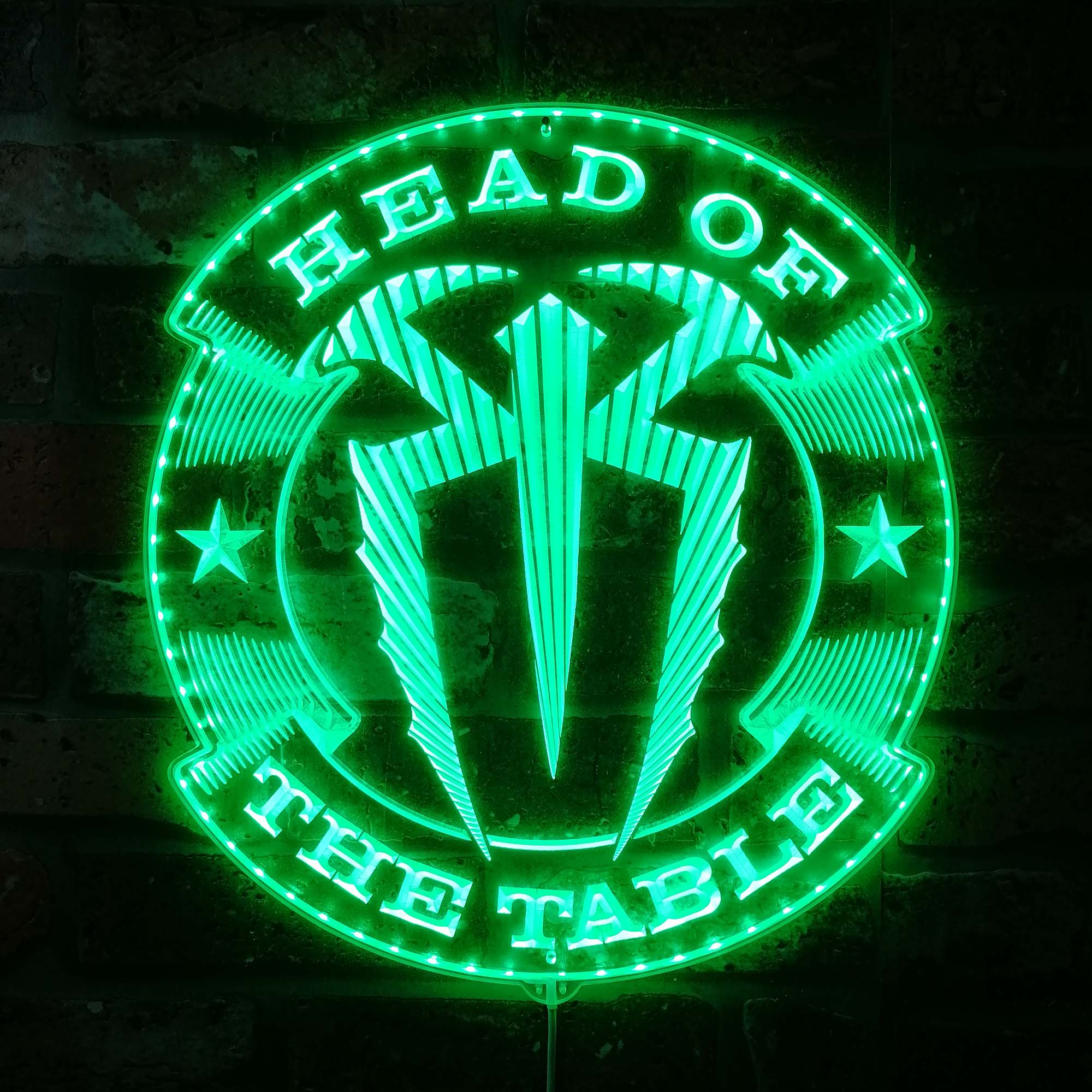 WWE Roman Reigns Dynamic RGB Edge Lit LED Sign